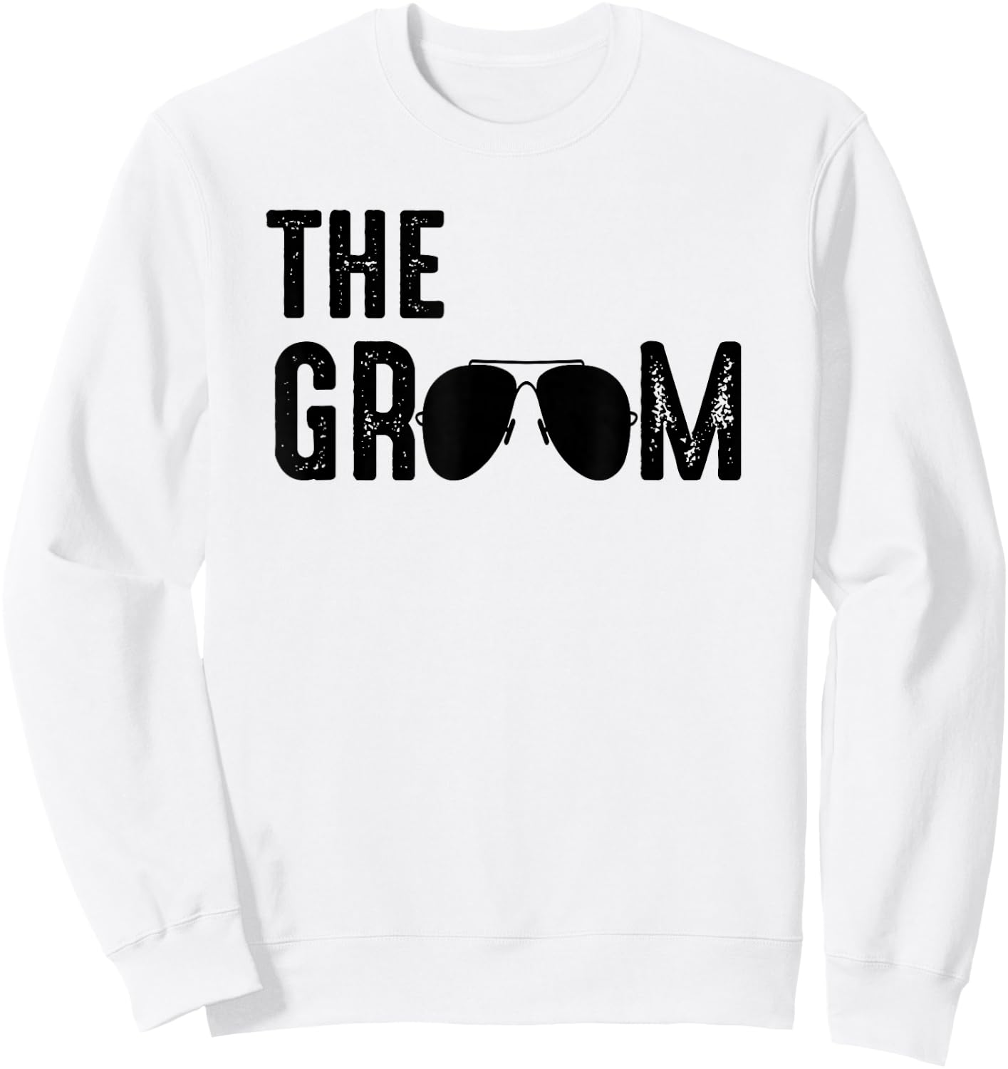 The Groom Cool Shades Funny Bachelor Party Gift Sweatshirt - Sweatshirt | White