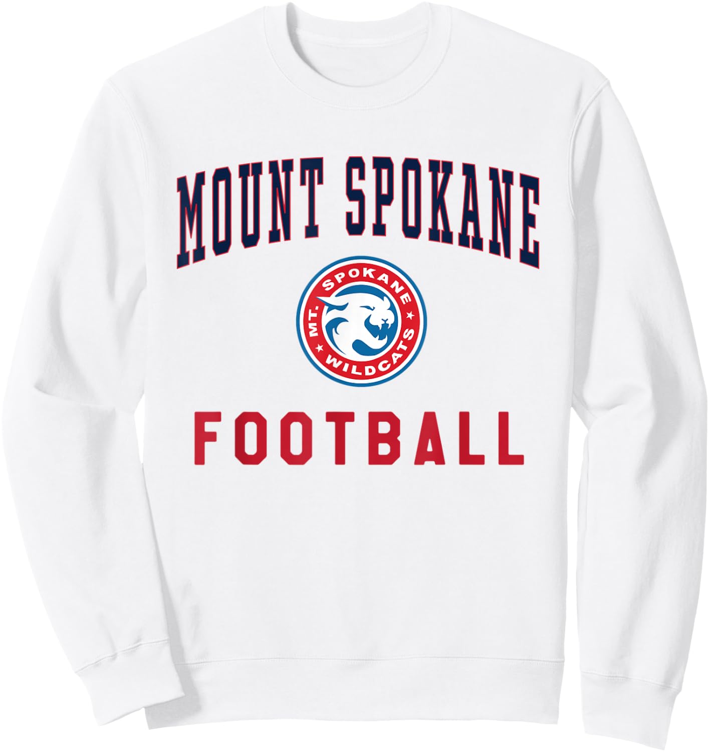 Mt. Spokane High School Wildcats C3 Sweatshirt - Sweatshirt | White