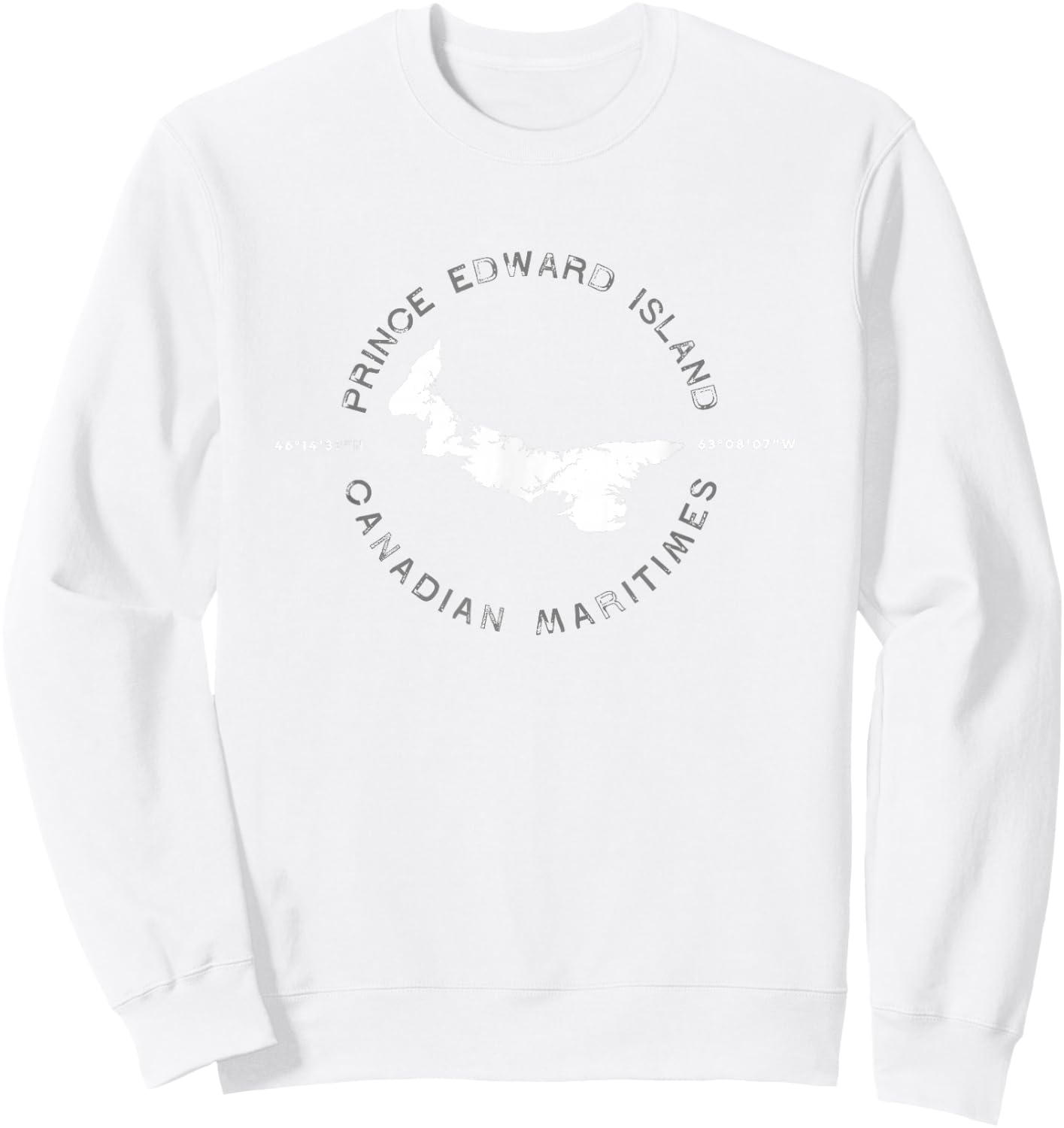 Prince Edward Island Canada Graphic Vintage Retro Sweatshirt - Sweatshirt | White