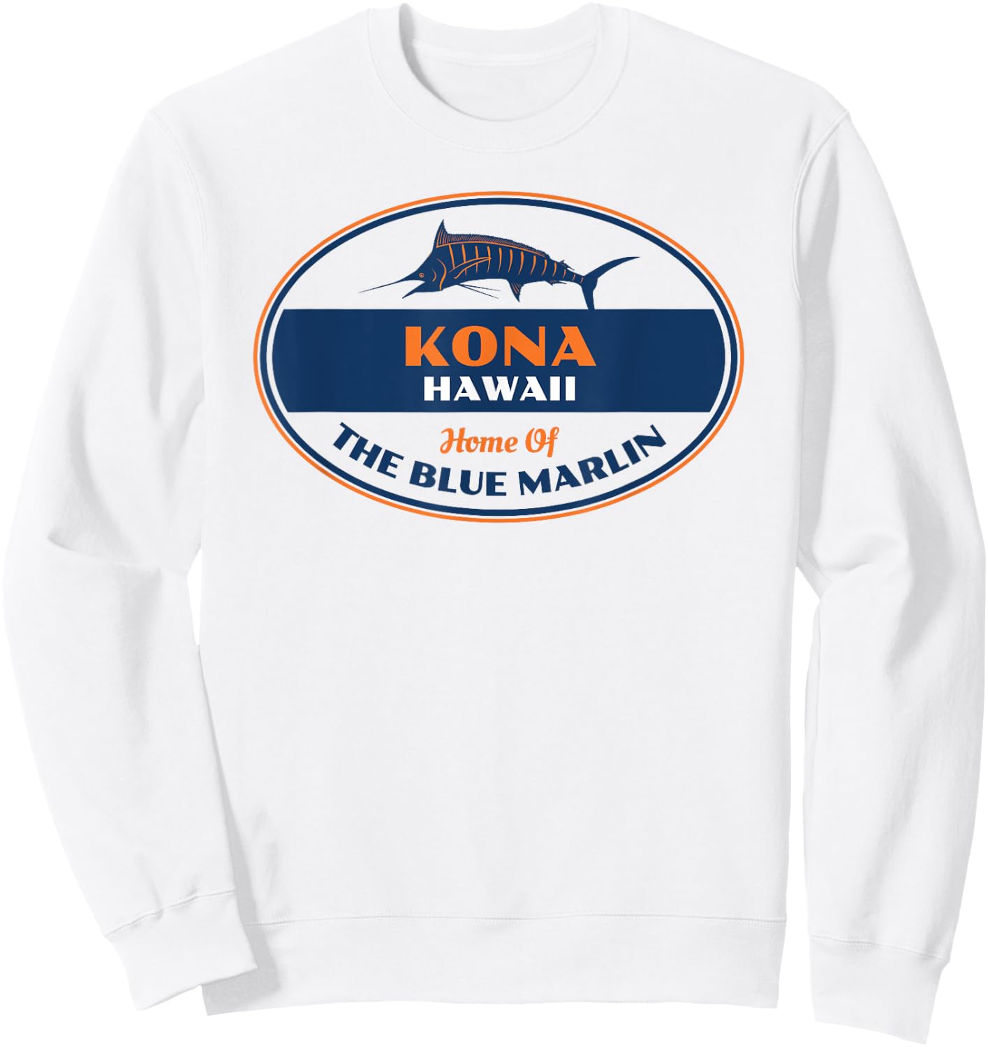 KONA HAWAII Fishing Sweatshirt - Sweatshirt | White