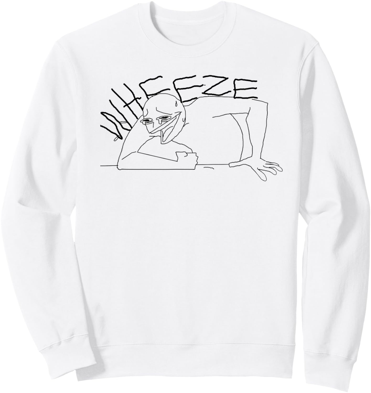 Wheeze Dank Memes Light Sweatshirt - Sweatshirt | White