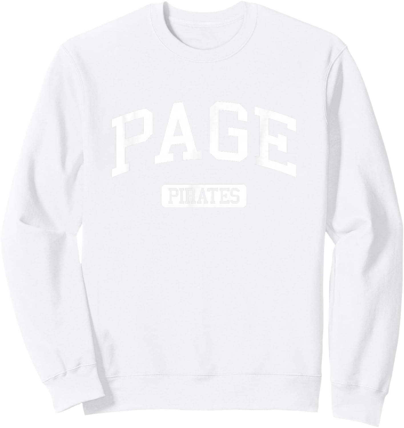 Page High School HS Greensboro NC Varsity Sports Sweatshirt - Sweatshirt | White