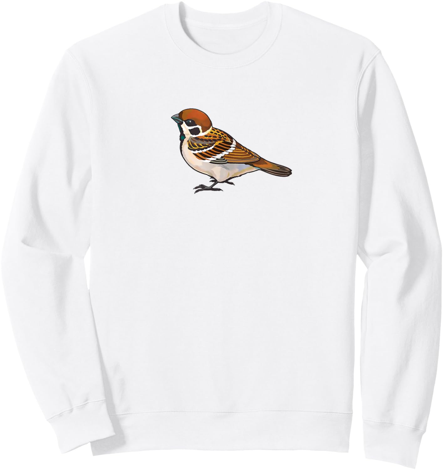 House Sparrow Bird T Shirt Art Style Sweatshirt - Sweatshirt | White