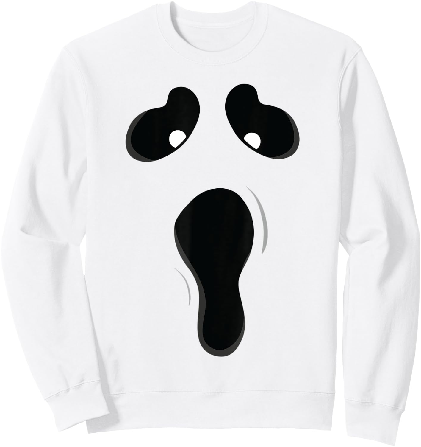 Ghost Face Halloween Ghosts Ghost Face Costume Sweatshirt - Sweatshirt | White