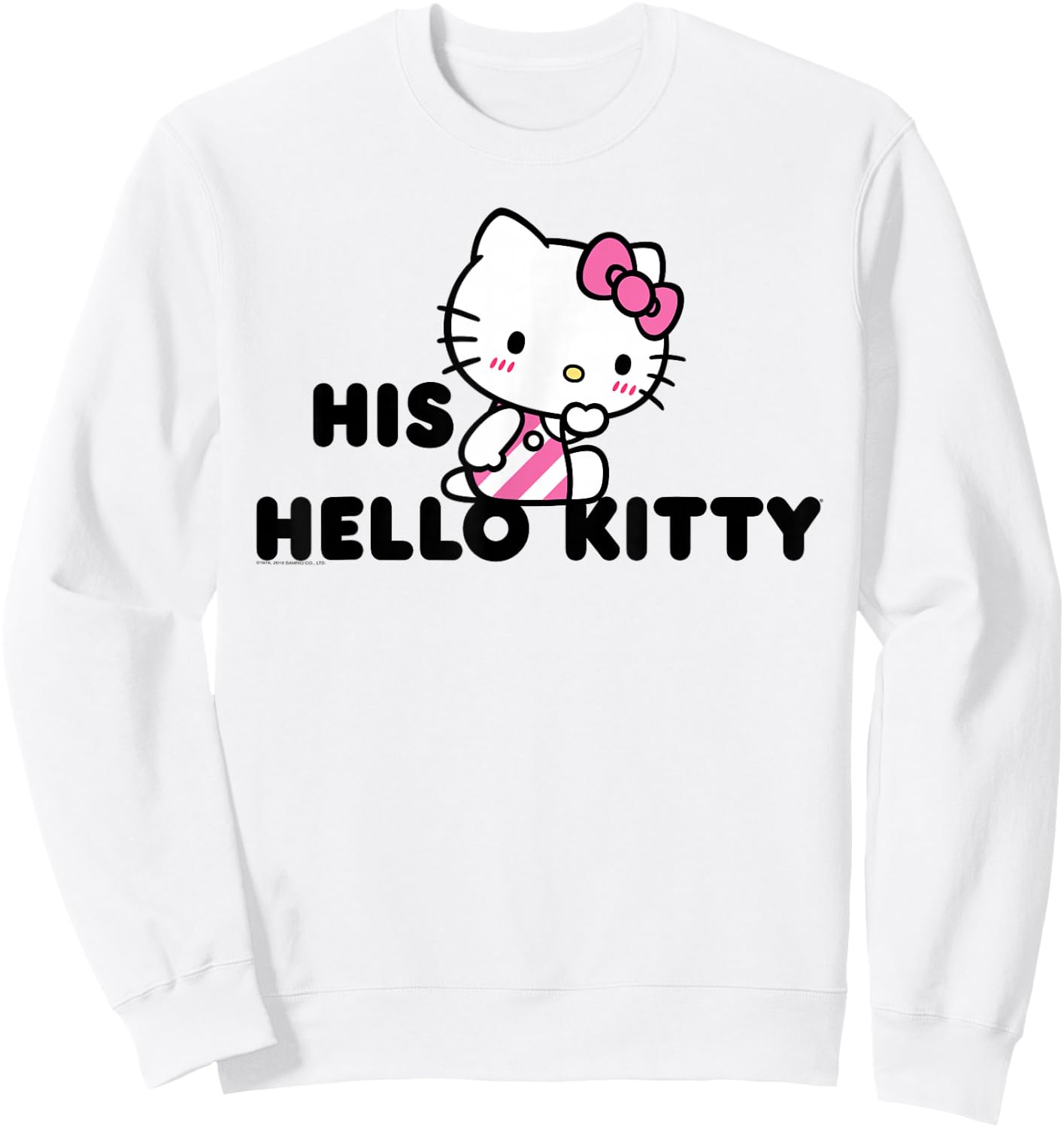 Hello Kitty and Dear Daniel Couples Shirt Sweatshirt - Sweatshirt | White