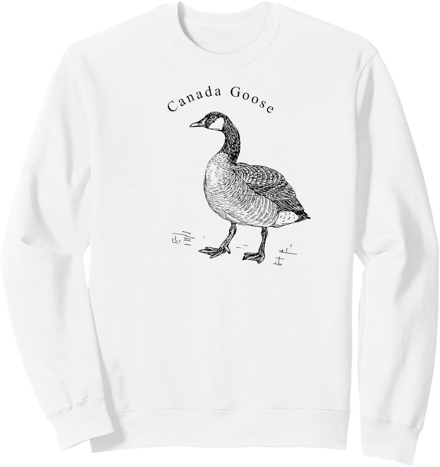 Canada Goose Standing Waterfowl Lover Sweatshirt - Sweatshirt | White
