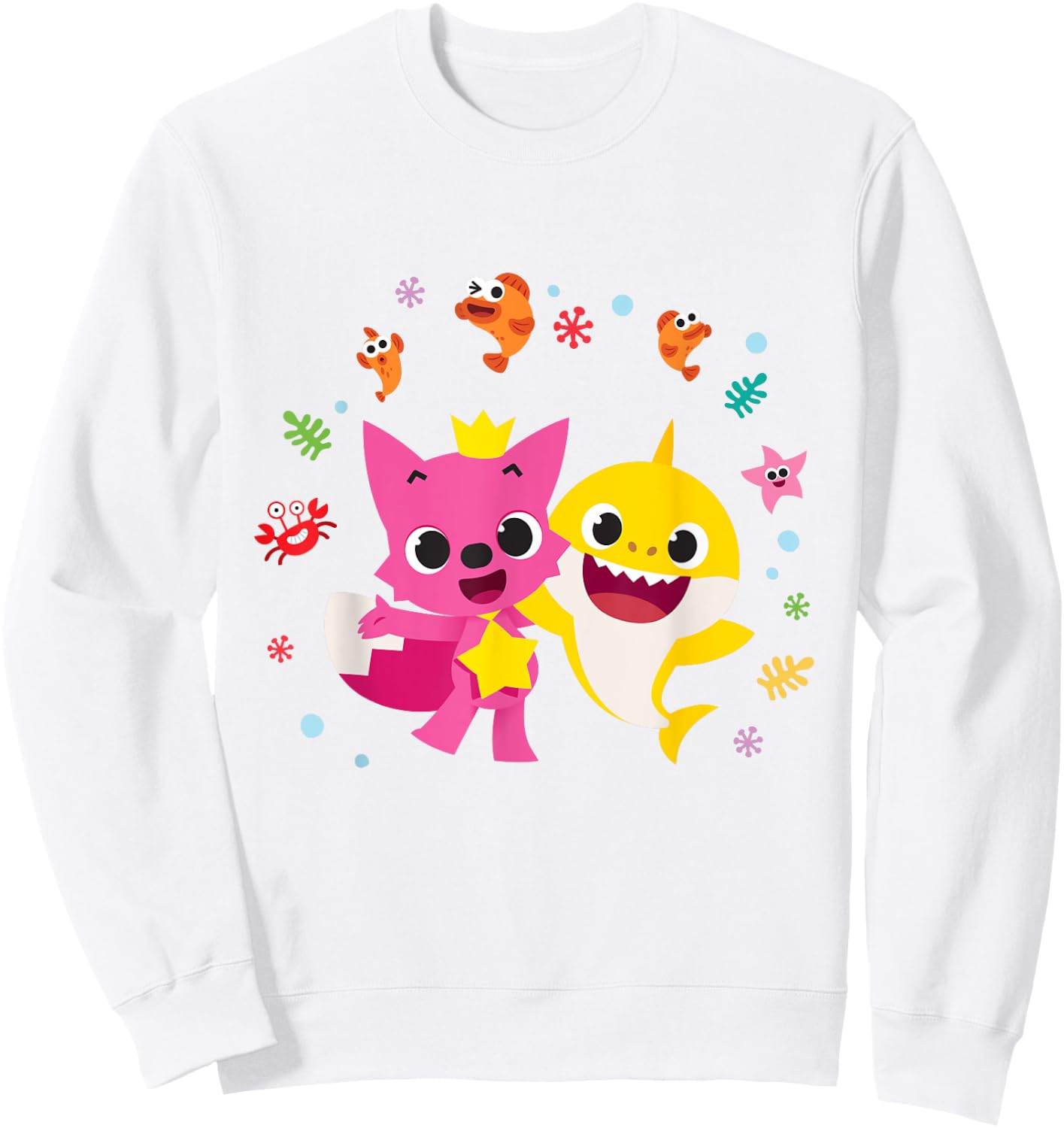 Pinkfong and Baby Shark Sweatshirt - Sweatshirt | White
