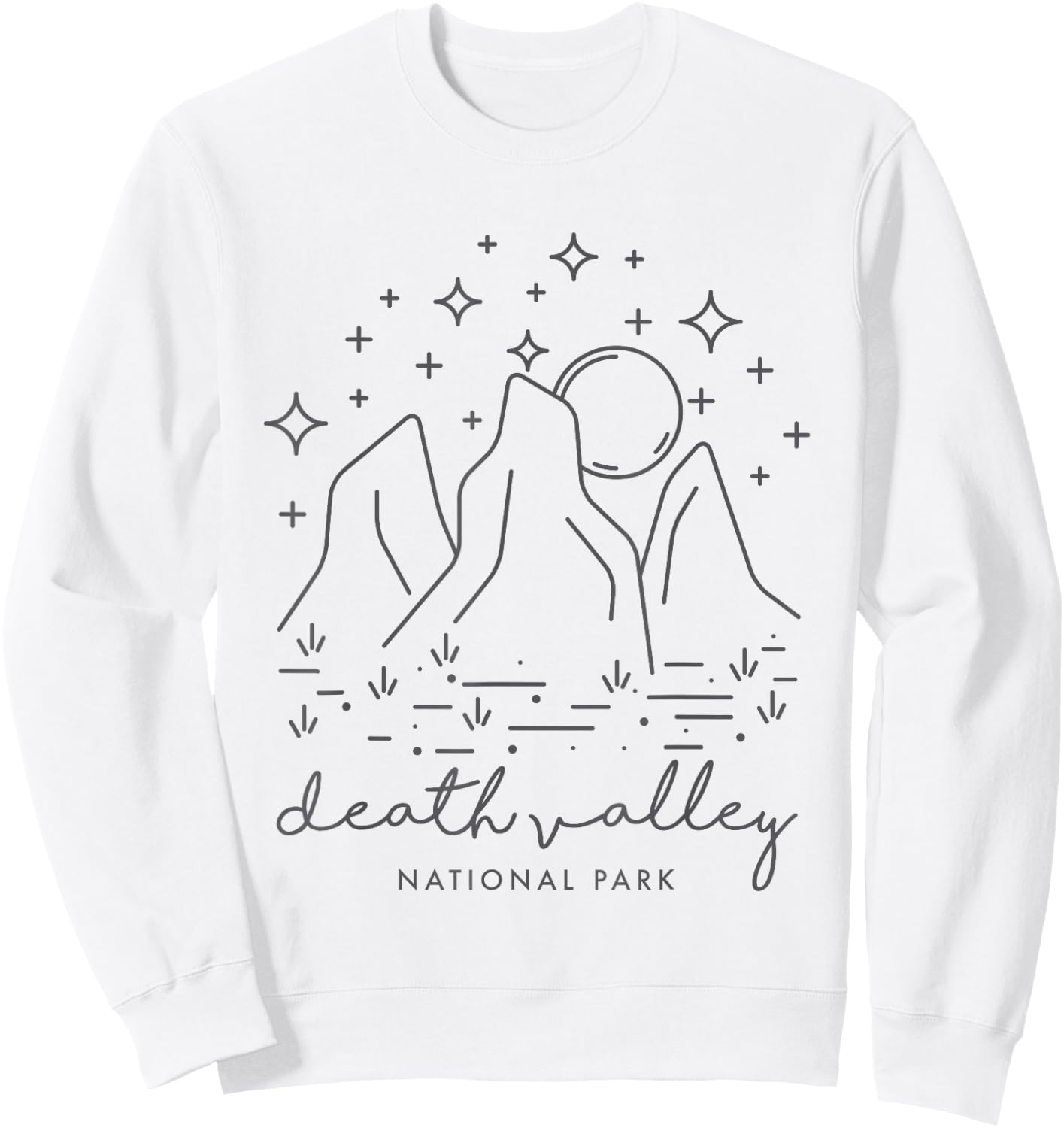 Death Valley National Park Cool Vintage Desert Souvenir Sweatshirt - Sweatshirt | White