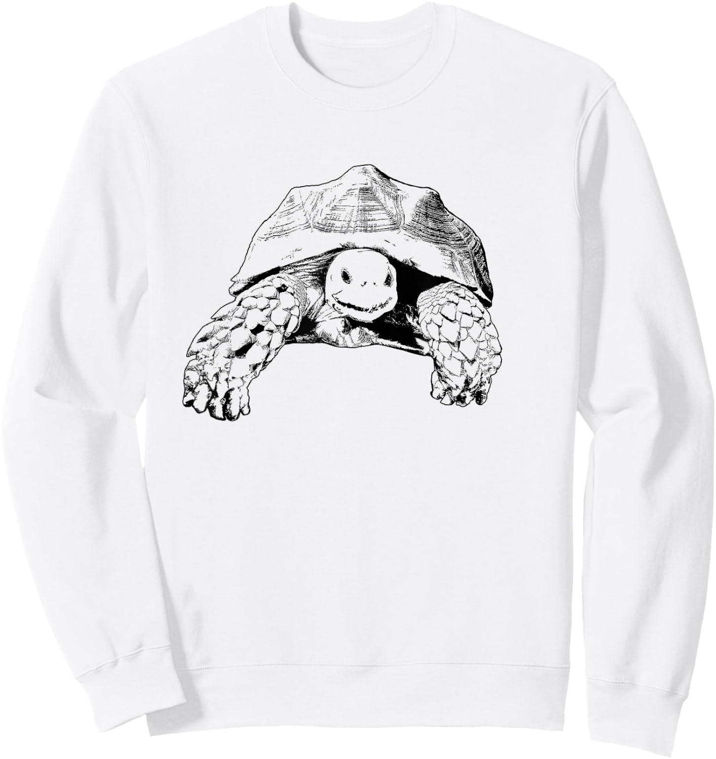 Sulcata Tortoise African Spurred Tortoise Turtle Sweatshirt - Sweatshirt | White