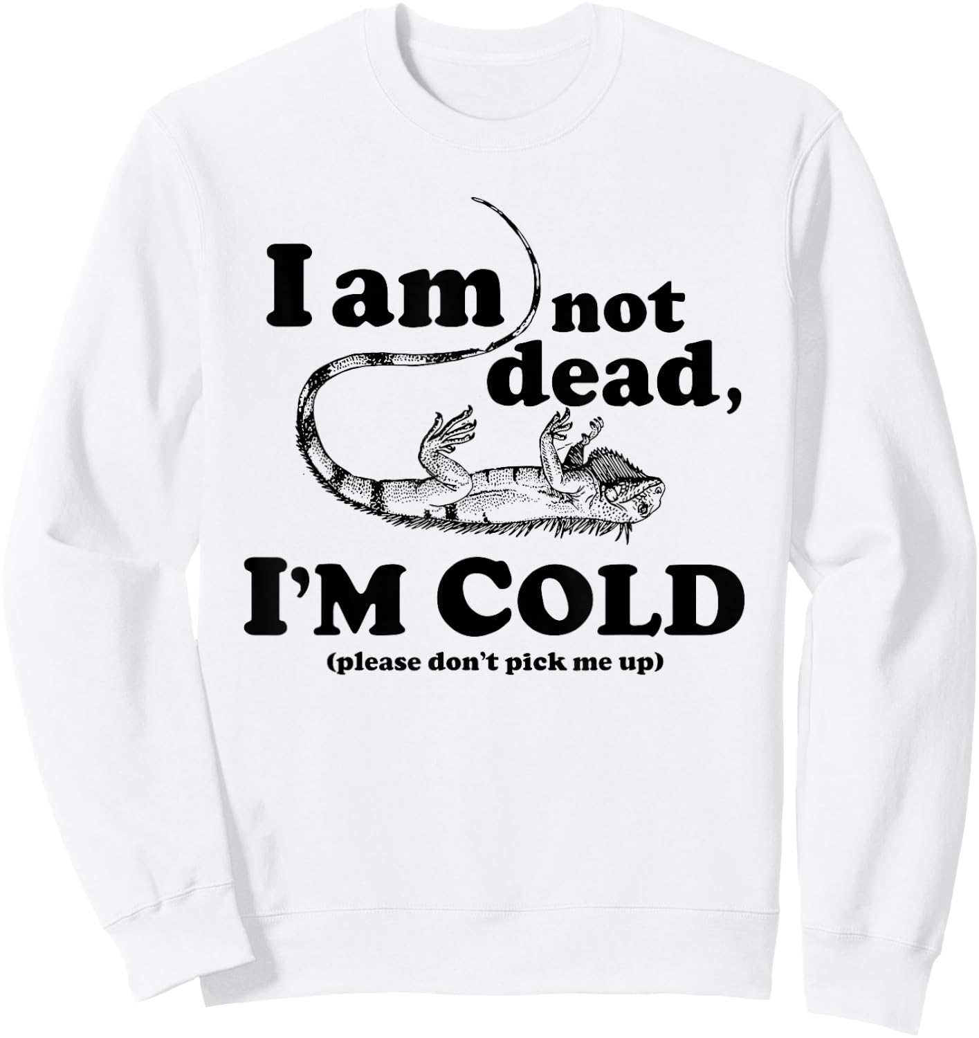 Frozen Iguana Shirt Sweatshirt - Sweatshirt | White