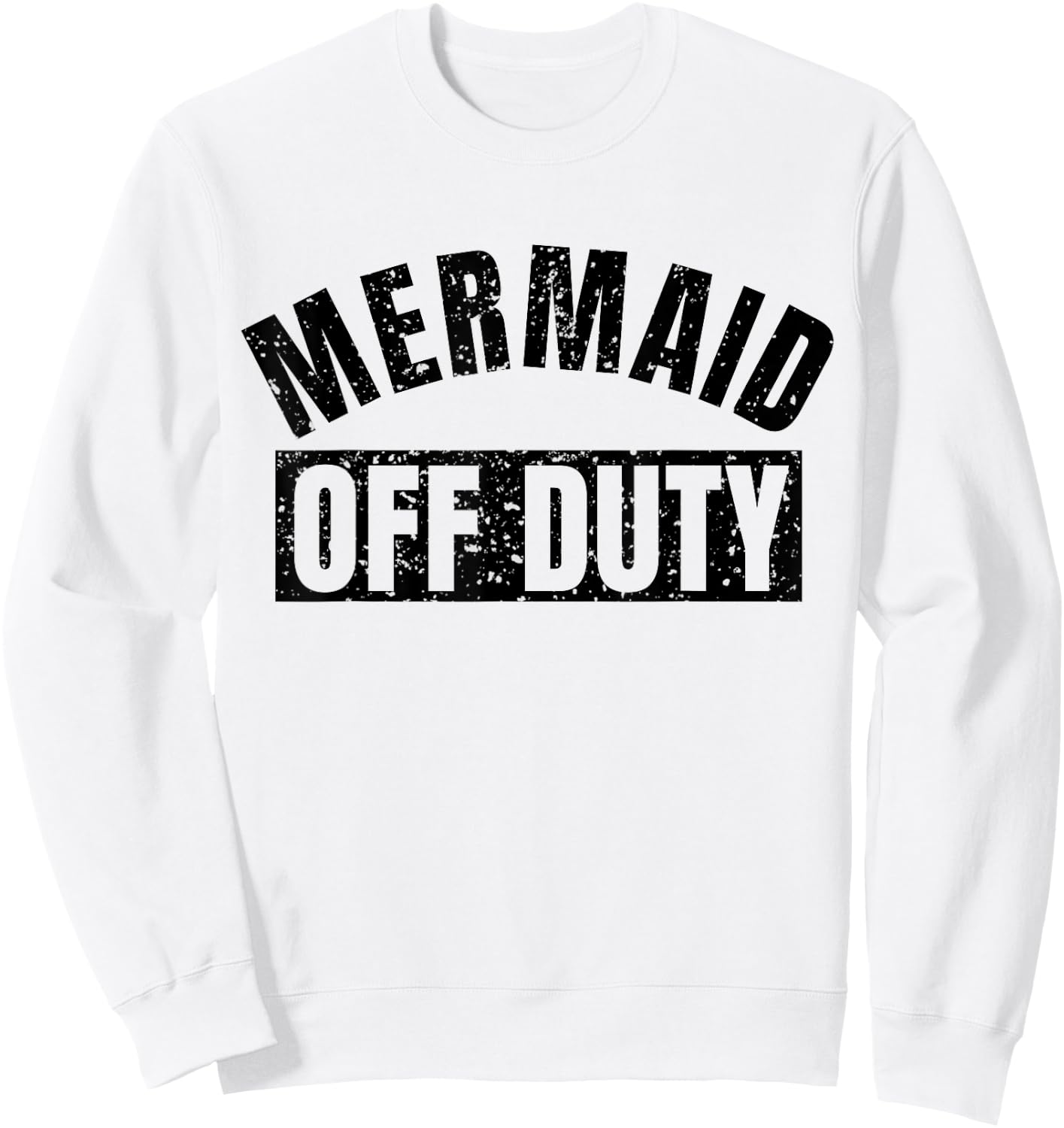 Mermaid Off Duty T Shirt Sweatshirt - Sweatshirt | White