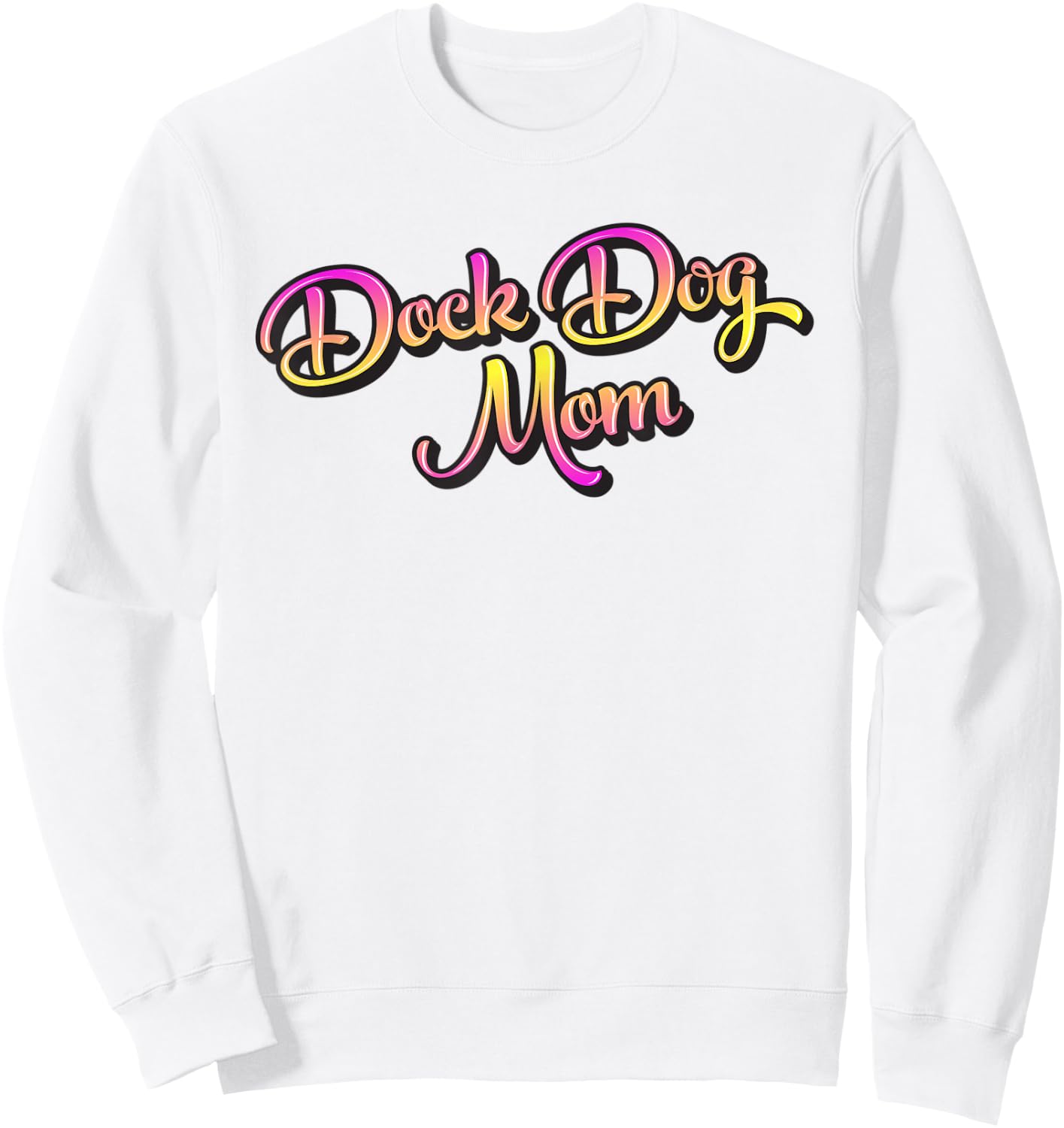 Dock Diving Dog for a Dock Dog Mom Sweatshirt - Sweatshirt | White