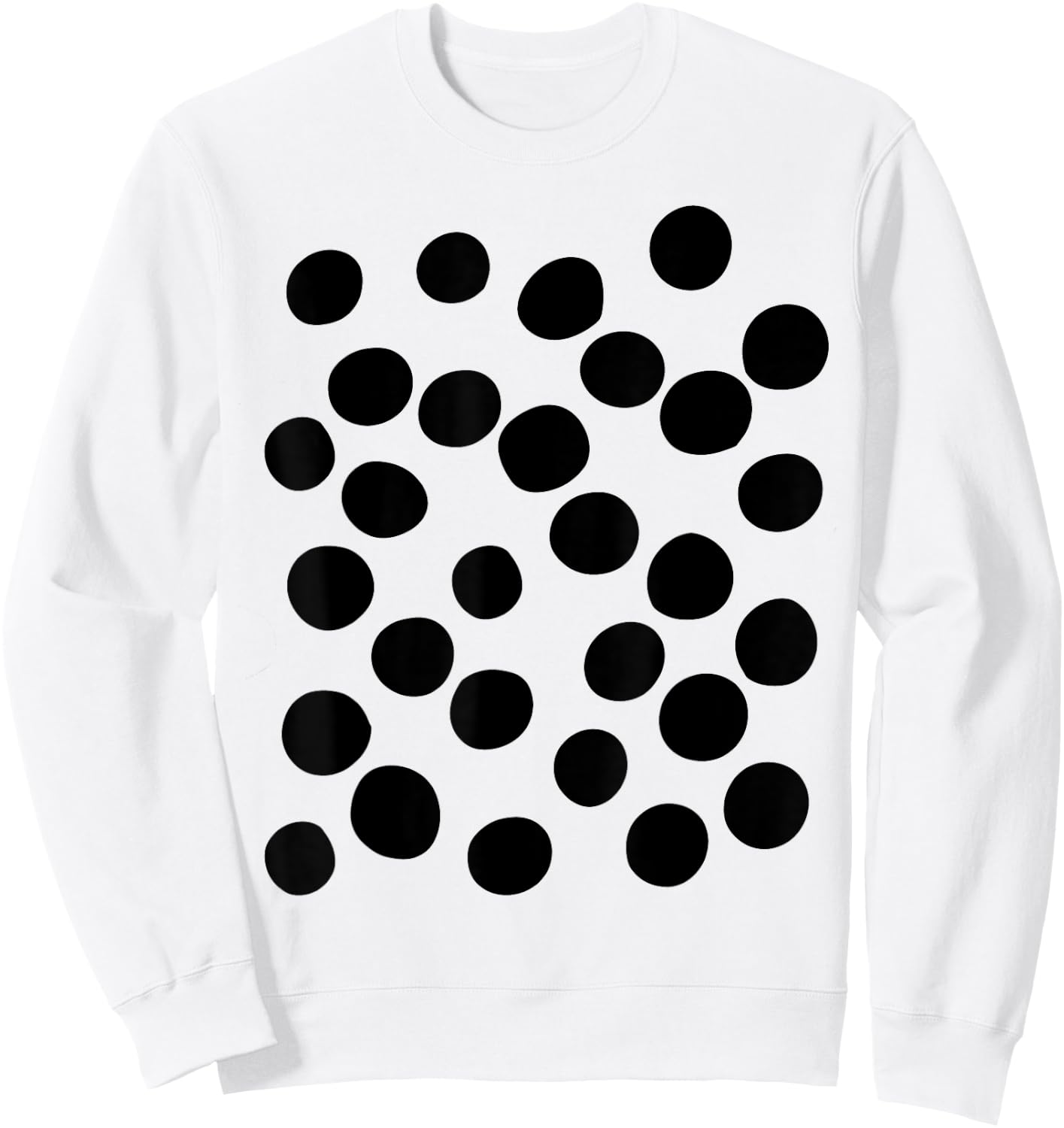Ladybug Black Polka Dots on Red Cute Funny Halloween Costume Sweatshirt - Sweatshirt | White