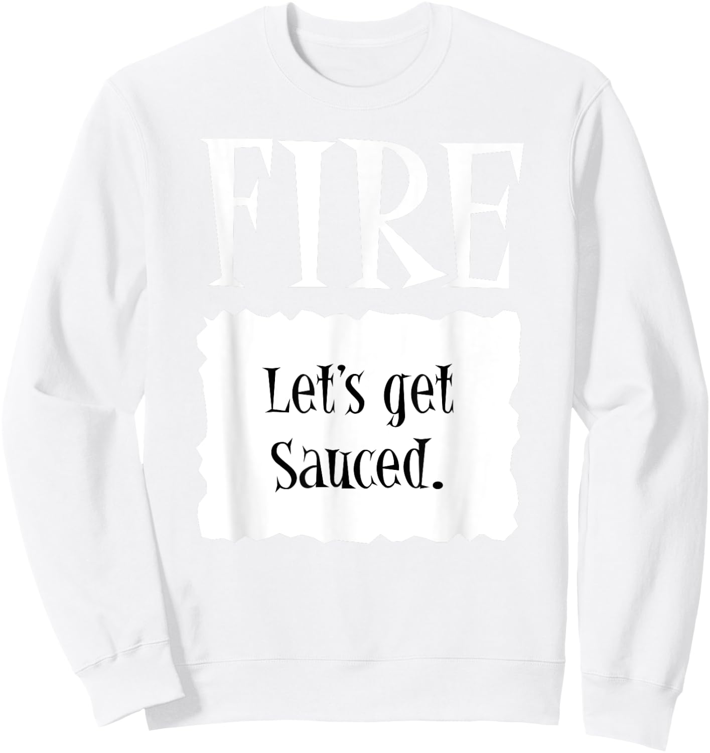 FIRE - Hot Packet Halloween Taco Costume Sweatshirt - Sweatshirt | White
