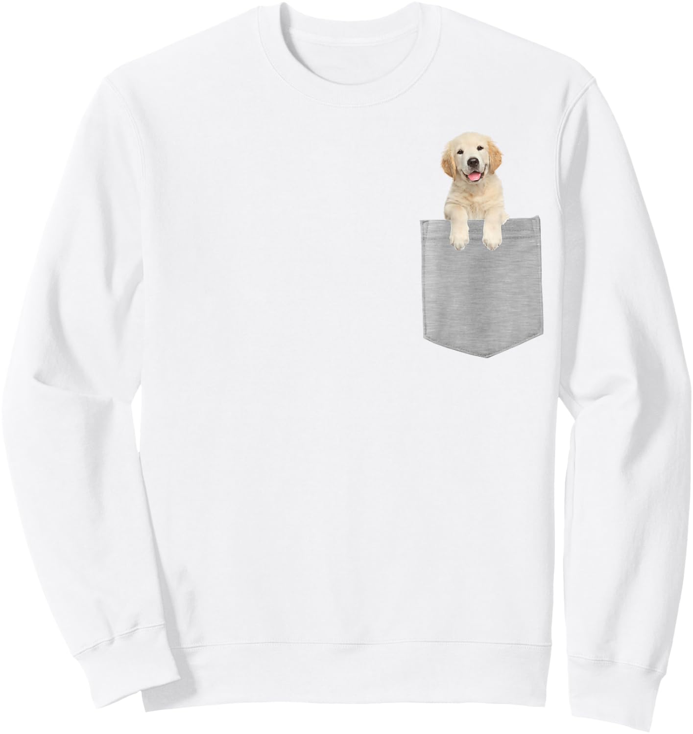 Dog in Your Pocket Golden Retriever puppy Sweatshirt - Sweatshirt | White