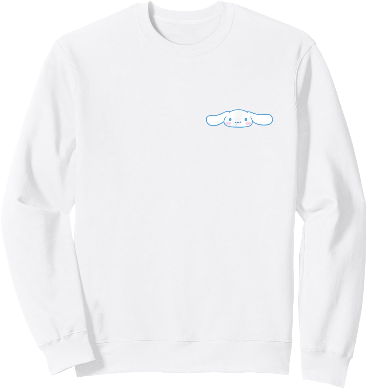 Cinnamoroll Front and Back Logo Shirt Sweatshirt - Sweatshirt | White