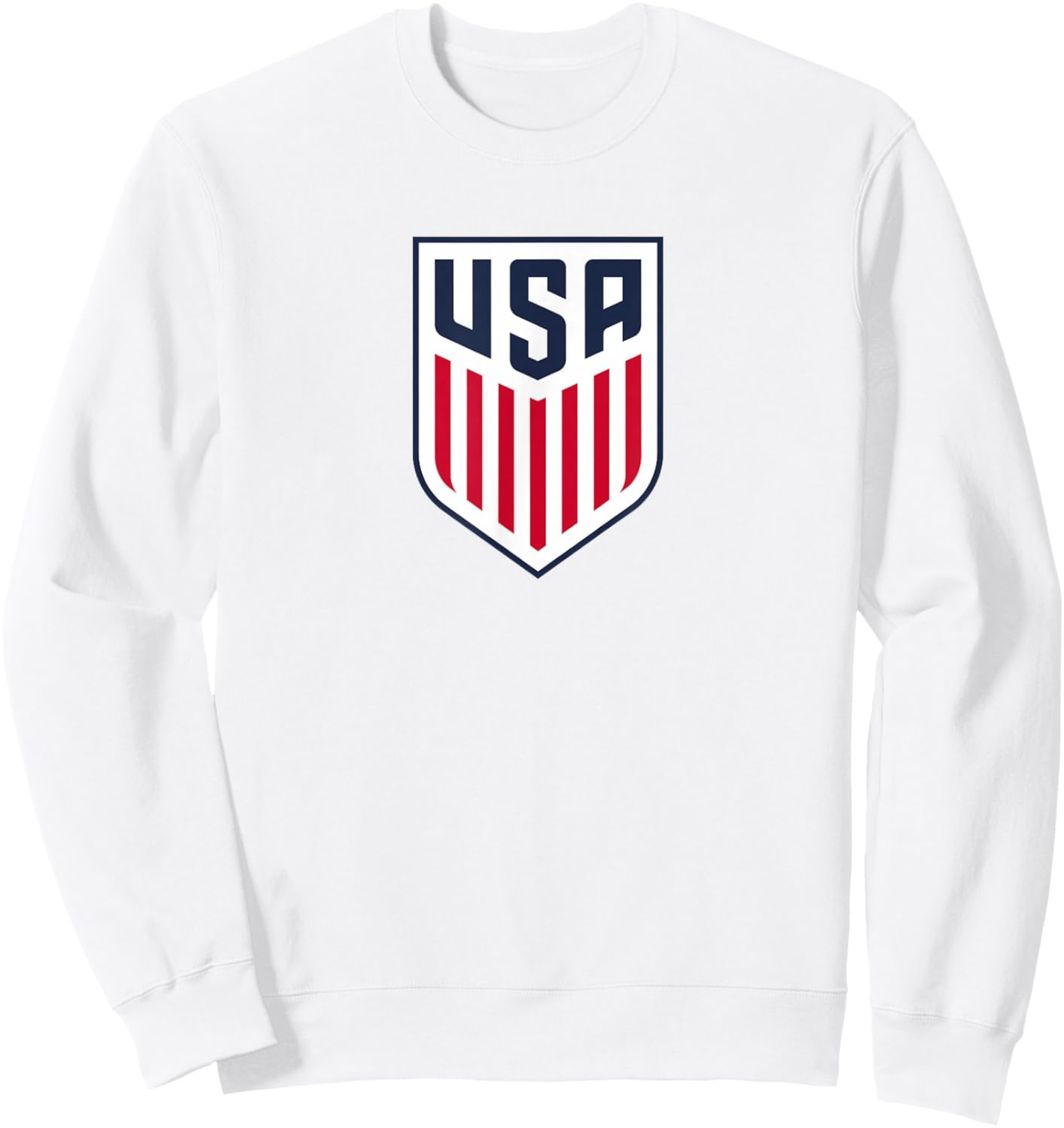 Officially Licensed US Men's Soccer Weston McKennie, Crest Sweatshirt - Sweatshirt | White