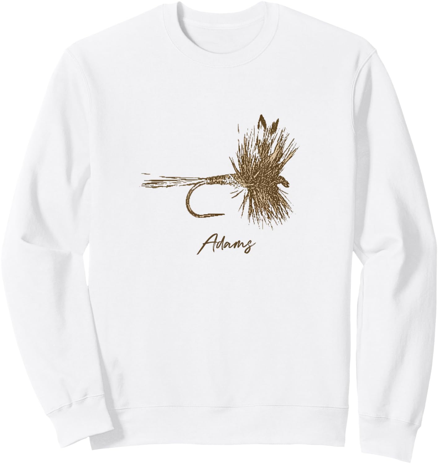 Fly Fishing Lure Adams Vintage Sweatshirt - Sweatshirt | White