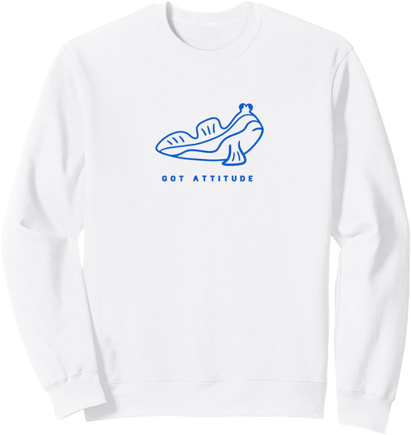 Mudskipper. Minimalist art of a fish with attitude Sweatshirt - Sweatshirt | White