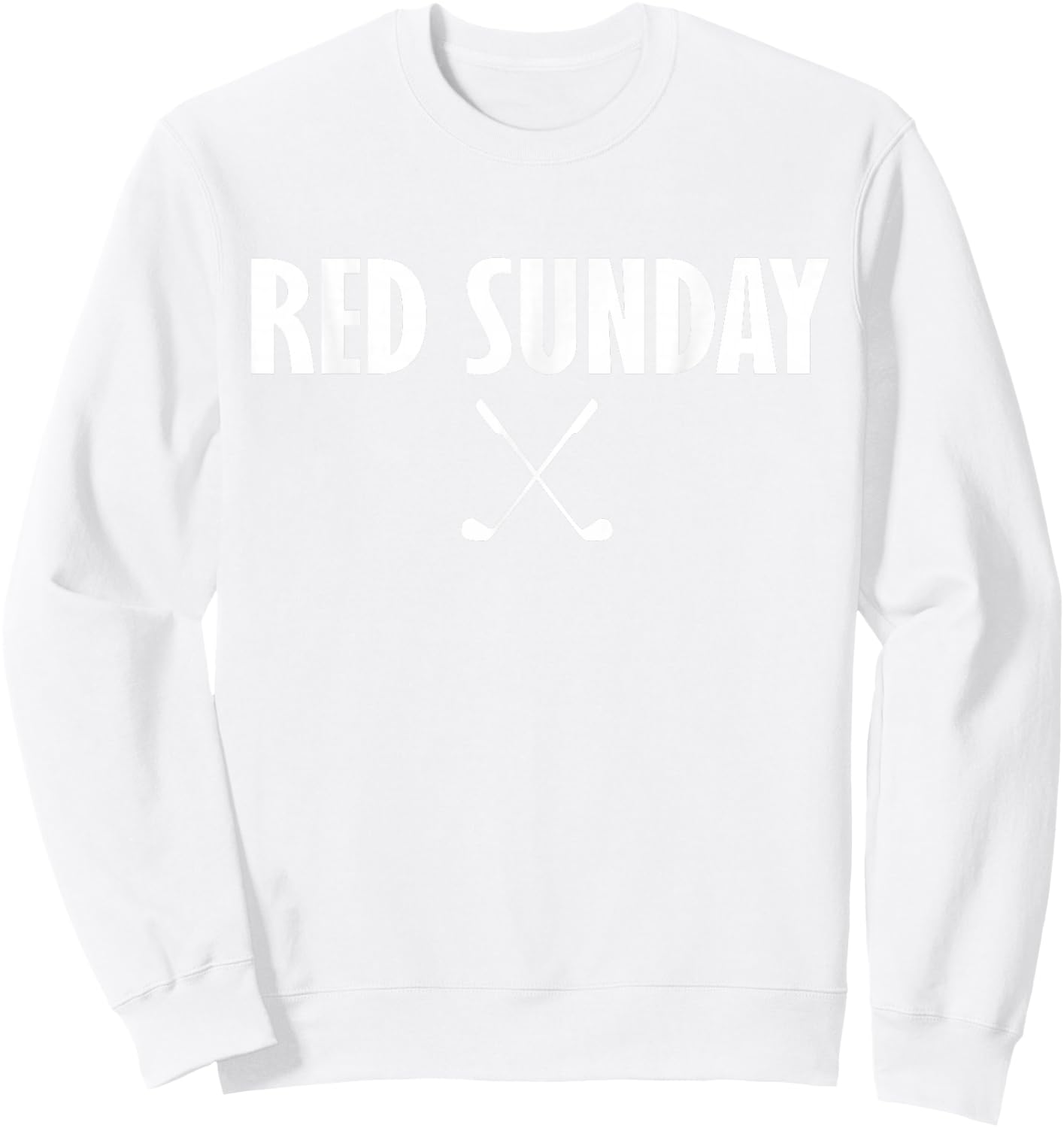 Red Sunday Golf Sweatshirt - Sweatshirt | White