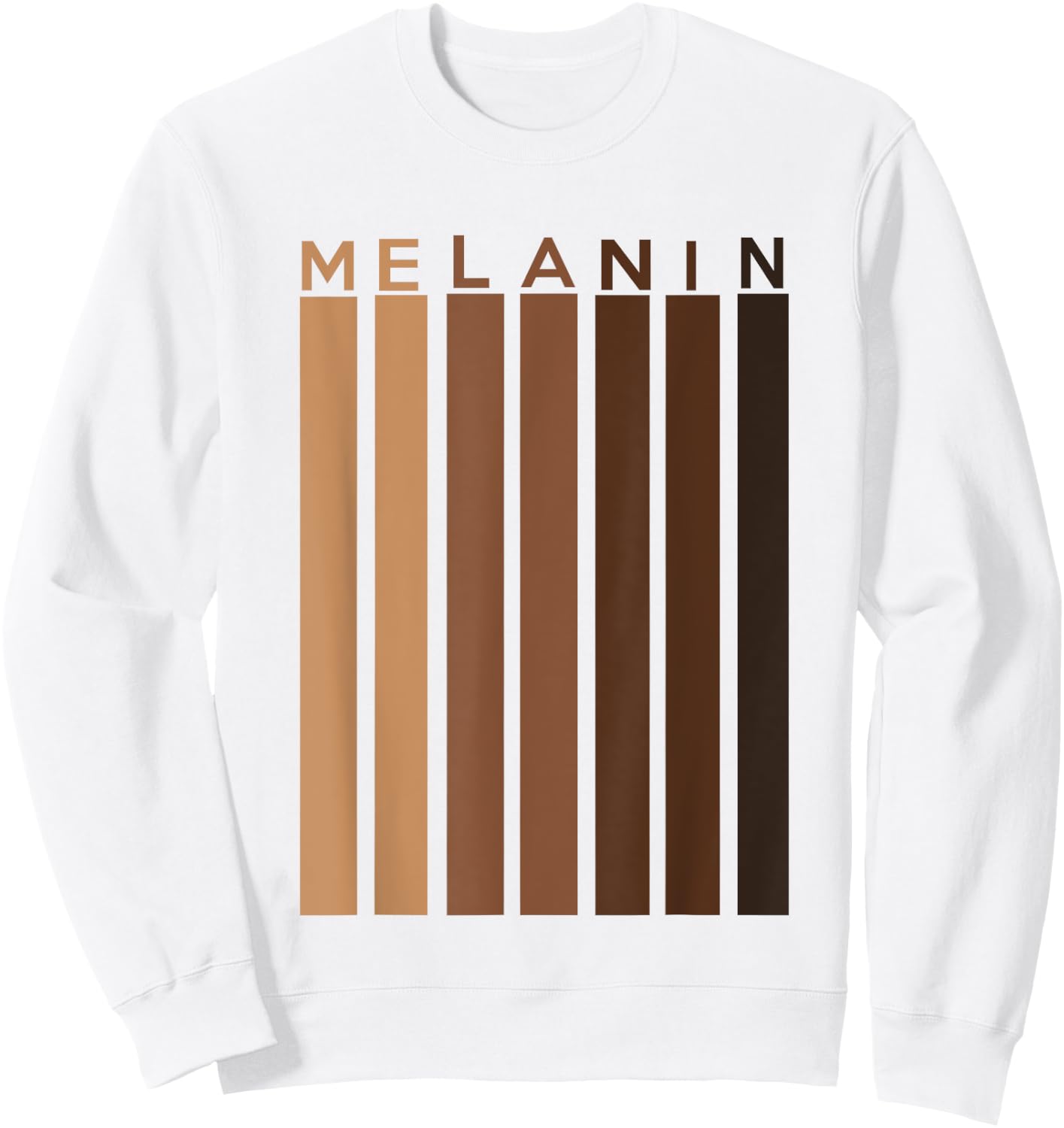 Oheneba: Melanin Shades Black Pride Afro Queen King Sweatshirt - Sweatshirt | White