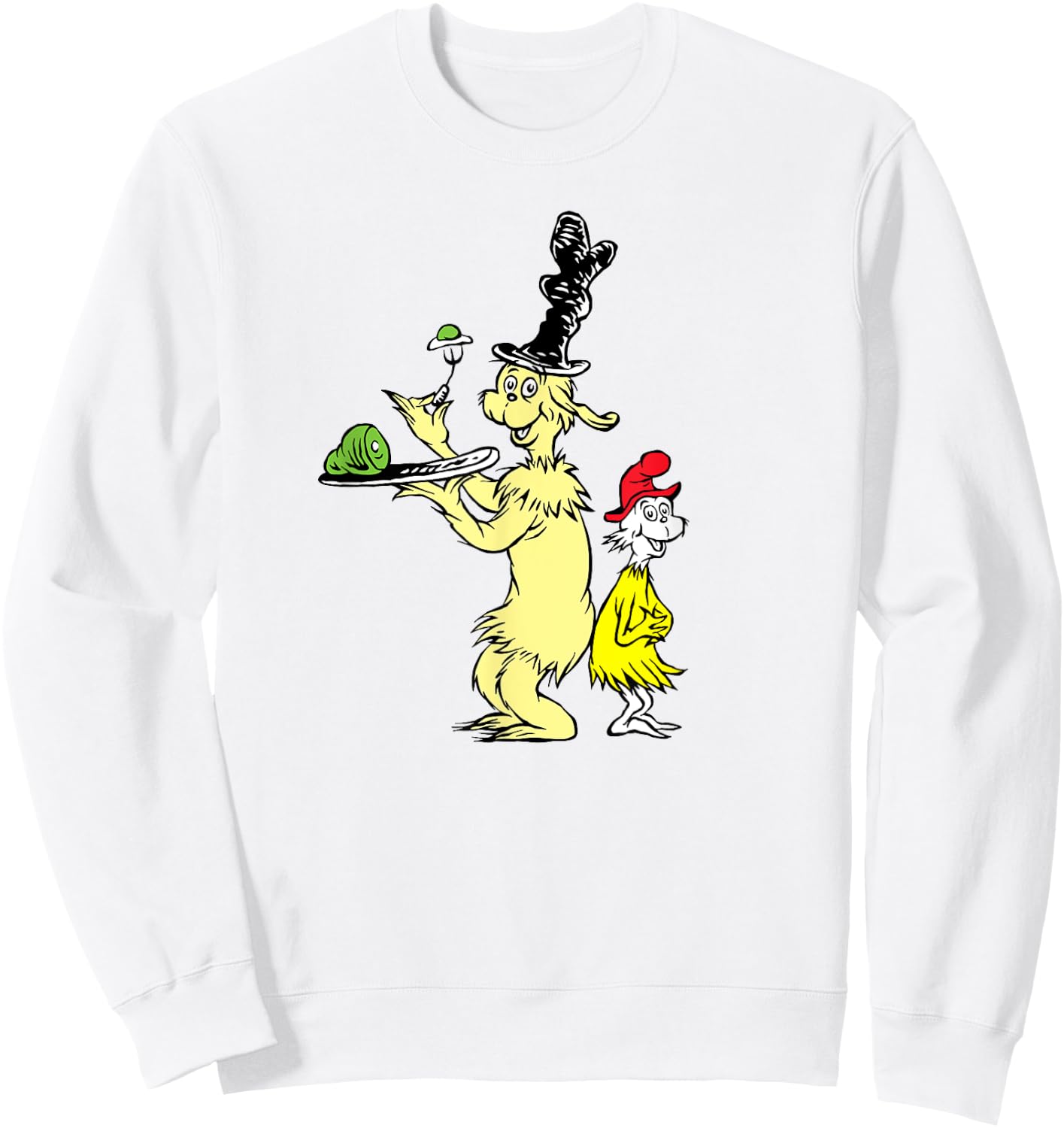 Dr. Seuss I Like Green Eggs and Ham Sweatshirt - Sweatshirt | White