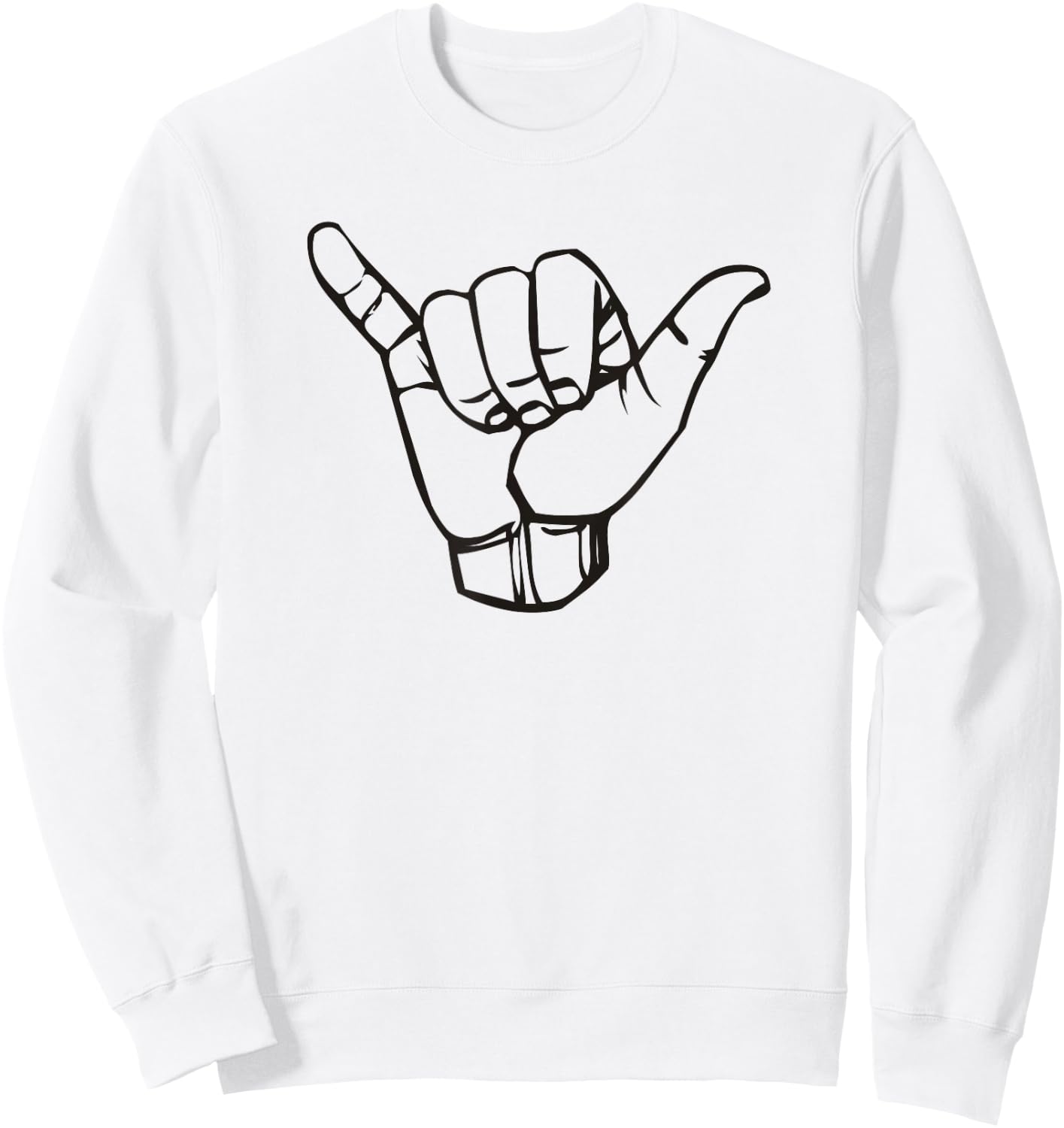 Sign Language Hang Ten Hawaii Sweatshirt - Sweatshirt | White