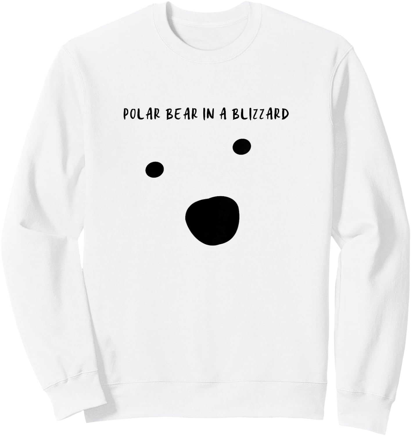 Polar Bear in a Blizzard Sweatshirt - Sweatshirt | White