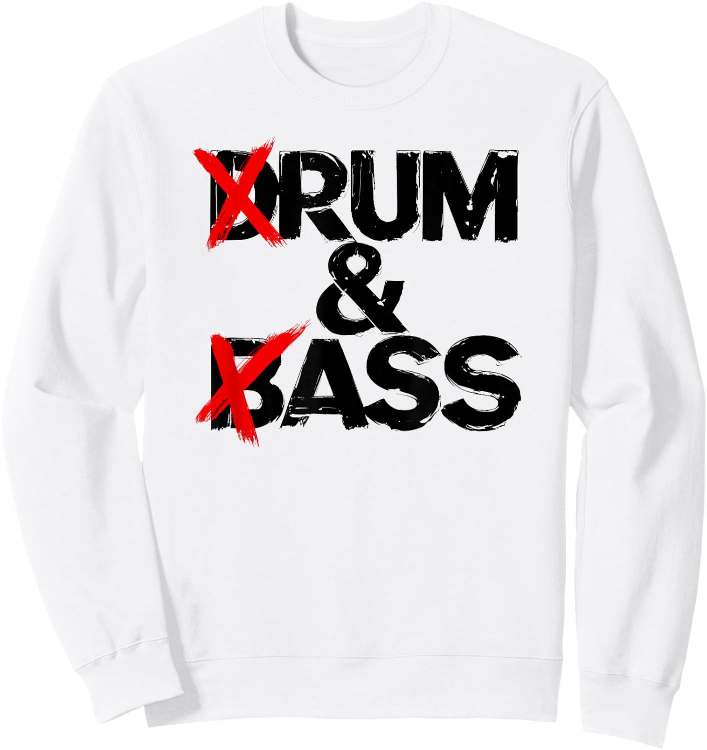 Drum And Bass Rum & Ass Sweatshirt - Sweatshirt | White