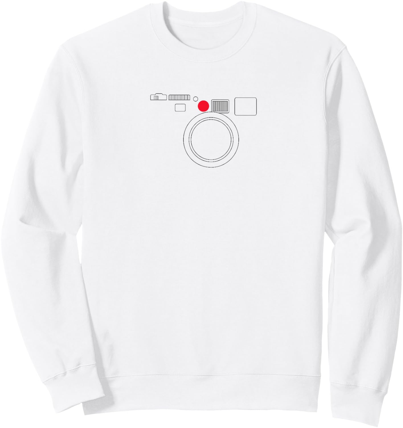Minimalist Leica M Retro Film Sweatshirt - Sweatshirt | White