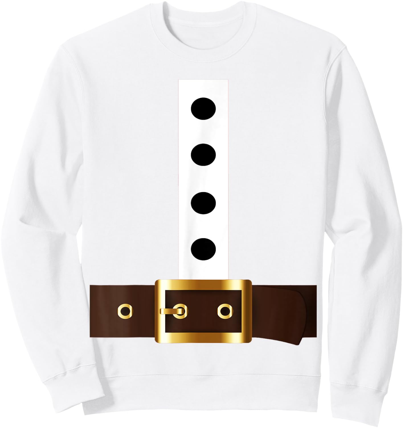 Christmas Santa - Santa Claus Costume Fun Santa Suit Sweatshirt - Sweatshirt | White