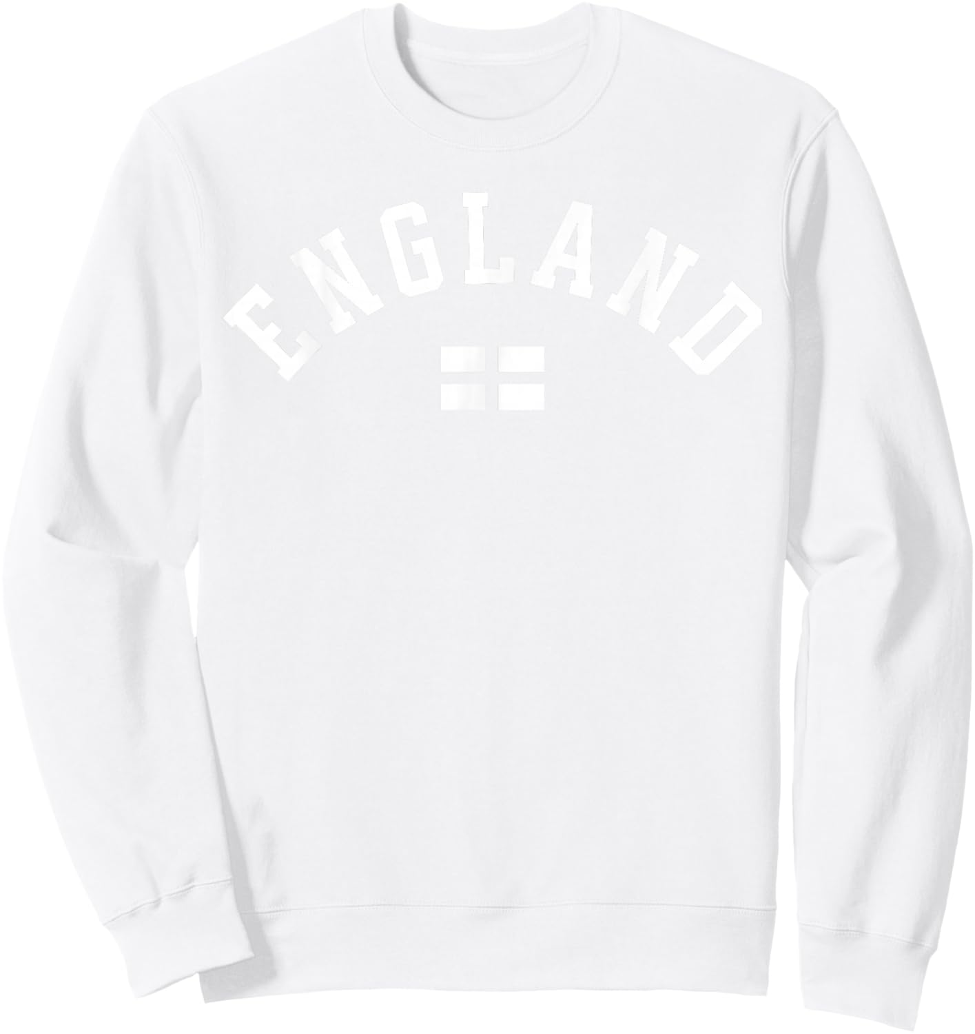 England English Flag Red Sweatshirt - Sweatshirt | White