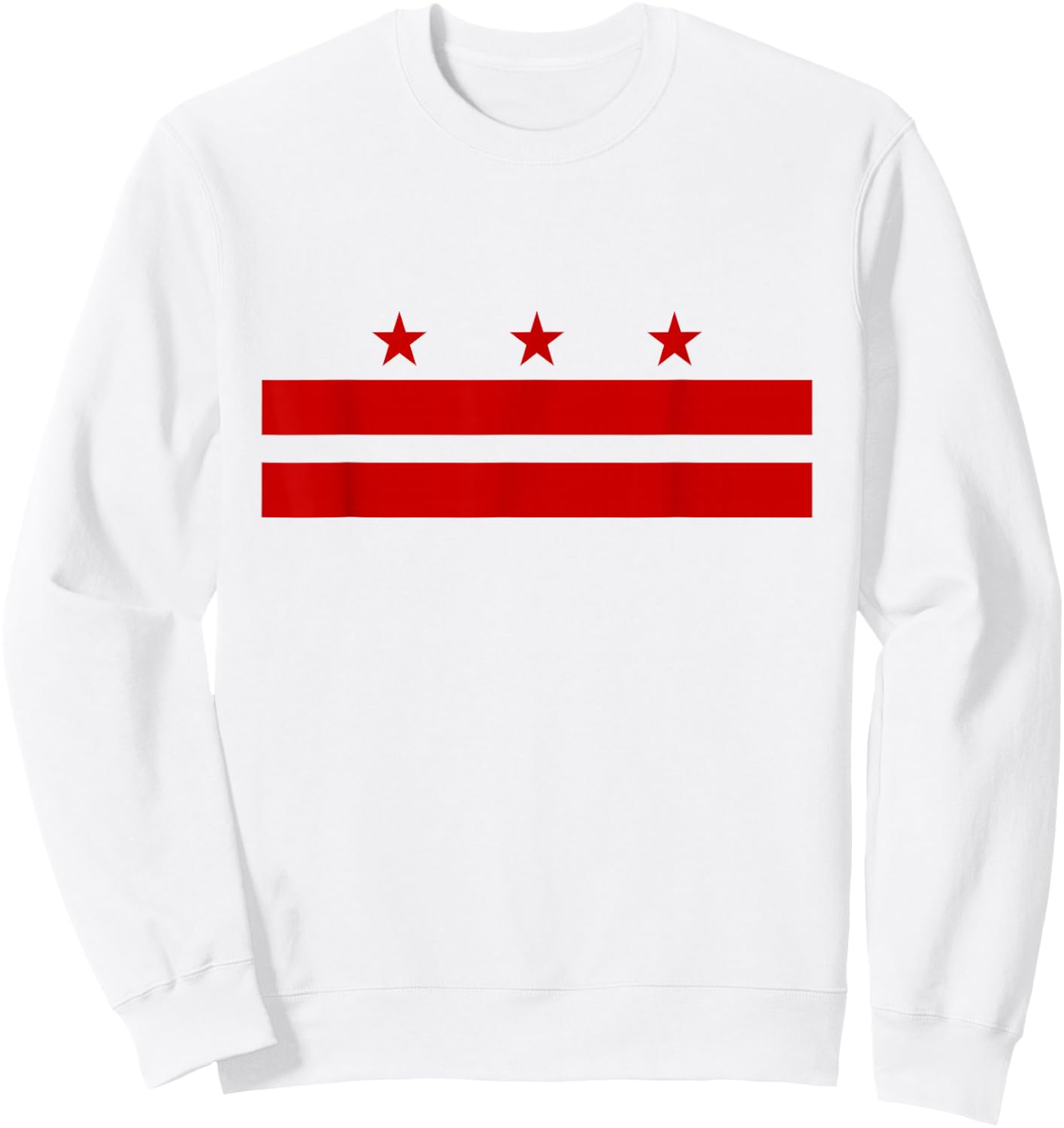 Washington, D.C. Flag, A Capital City, Men Women Sweatshirt - Sweatshirt | White
