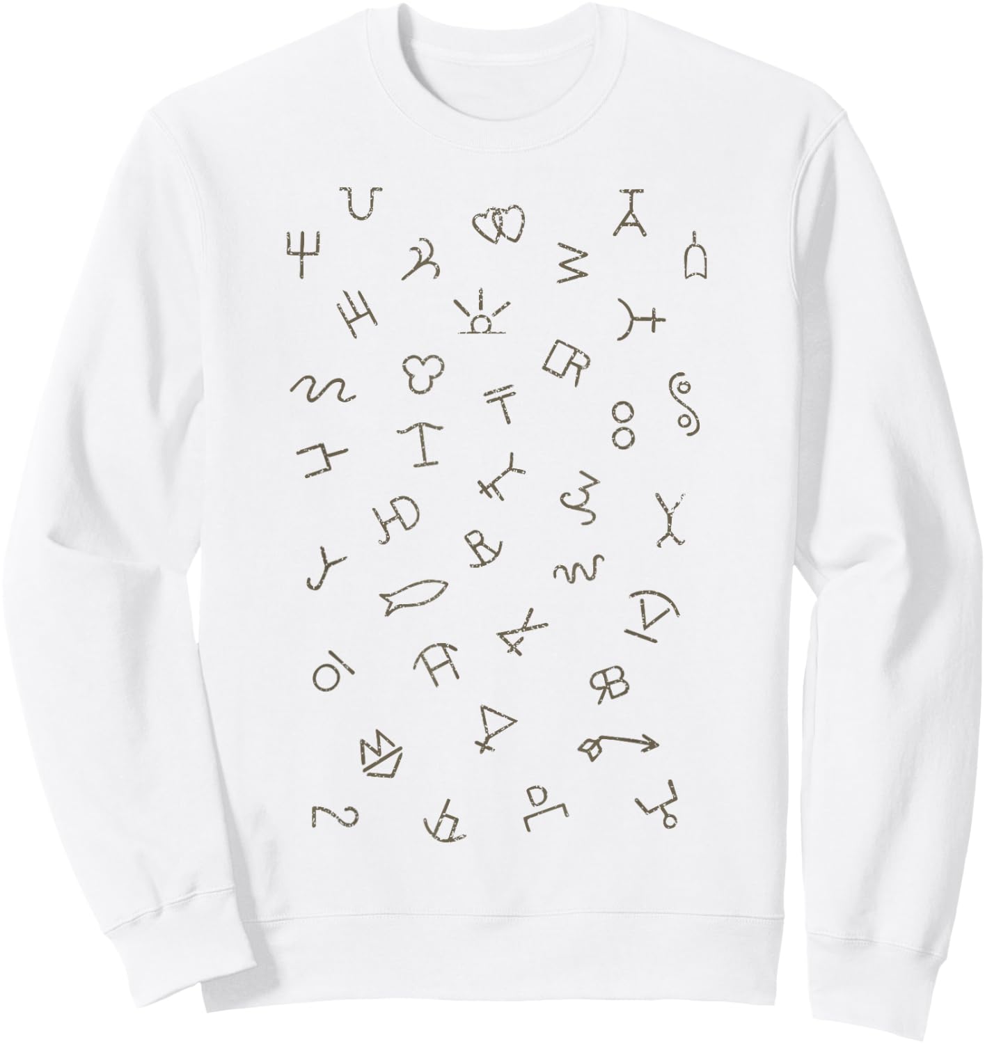 Vintage Cattle Brands Cowboy Country Gift Sweatshirt - Sweatshirt | White