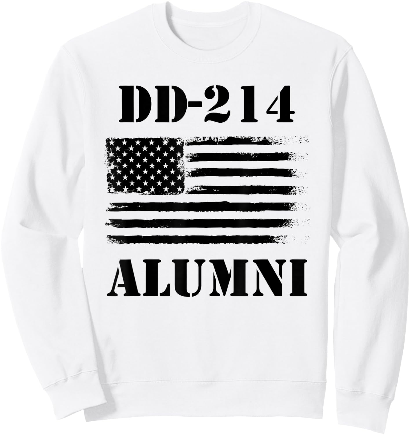 DD 214 Alumni - Veteran Gift Retired American Soldier Sweatshirt - Sweatshirt | White