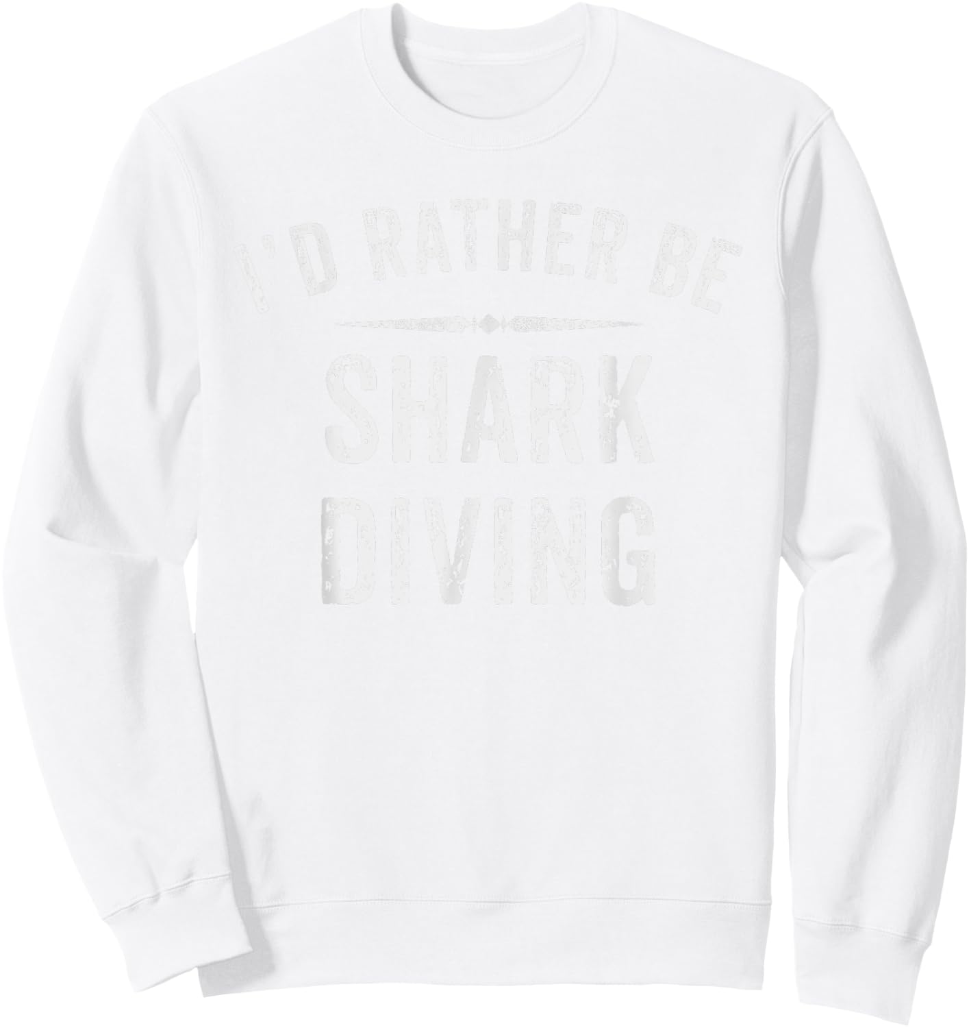 Shark Diving t Shirts | Funny Shark Diver Shirts Sweatshirt - Sweatshirt | White