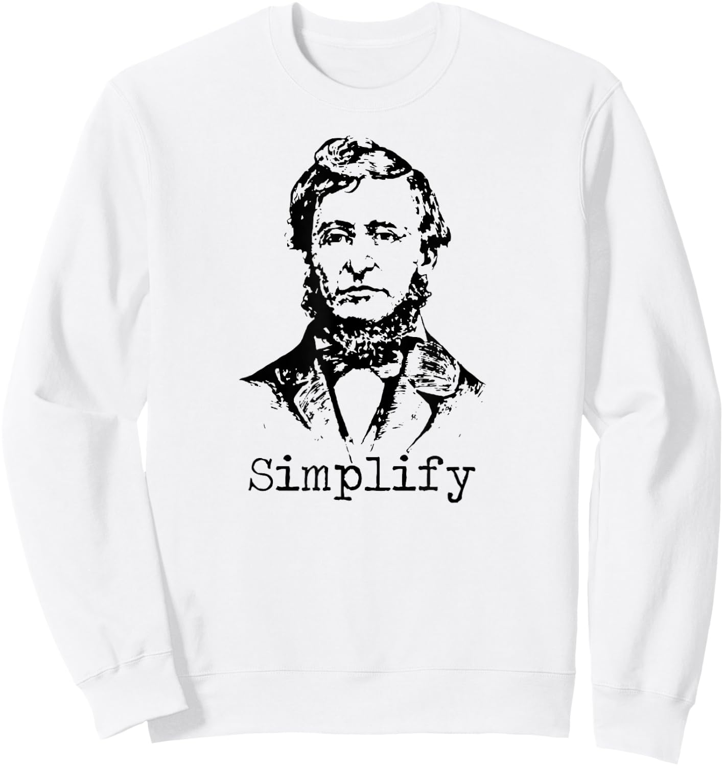 Thoreau T Shirt - Simplify Sweatshirt - Sweatshirt | White