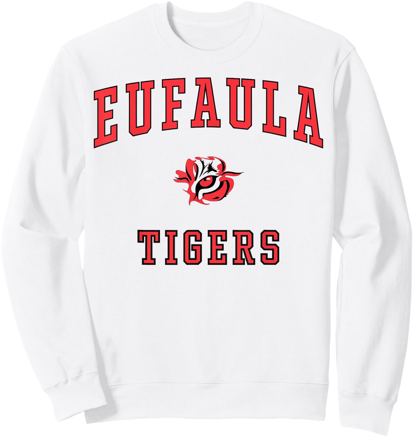 Eufaula High School Tigers C1 Sweatshirt - Sweatshirt | White