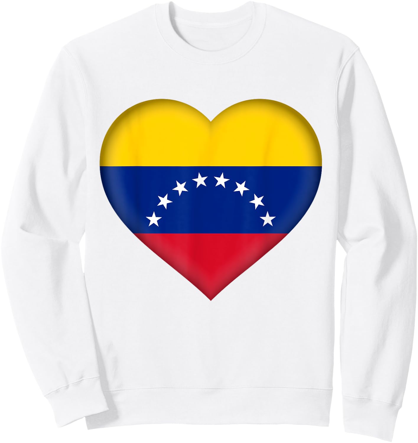 I Love Venezuela | Venezuelan Flag Heart Outfit Sweatshirt - Sweatshirt | White