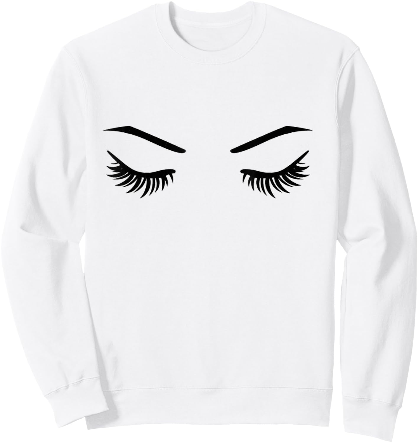 EyeLashes Sweatshirt - Sweatshirt | White