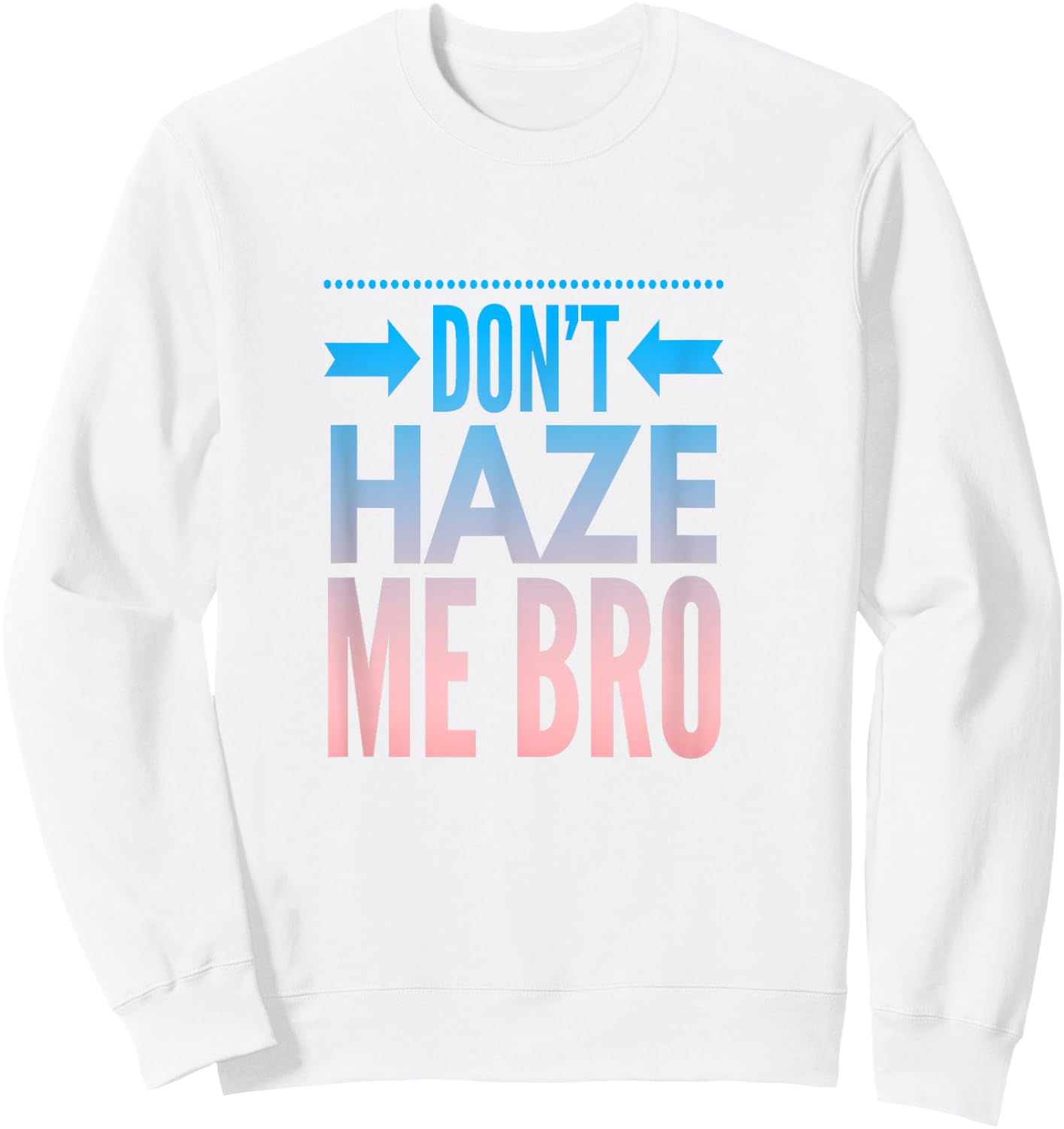 Official Frat Bro Rush Party Sweatshirt - Sweatshirt | White