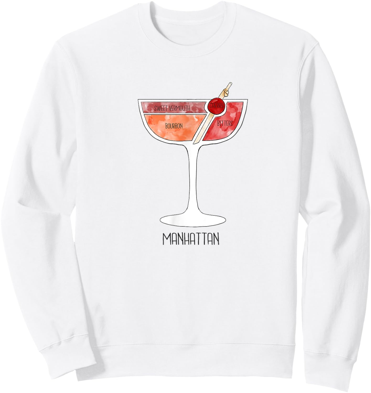 Manhattan Cocktail Party Summer Bartender Pool Shirt Sweatshirt - Sweatshirt | White