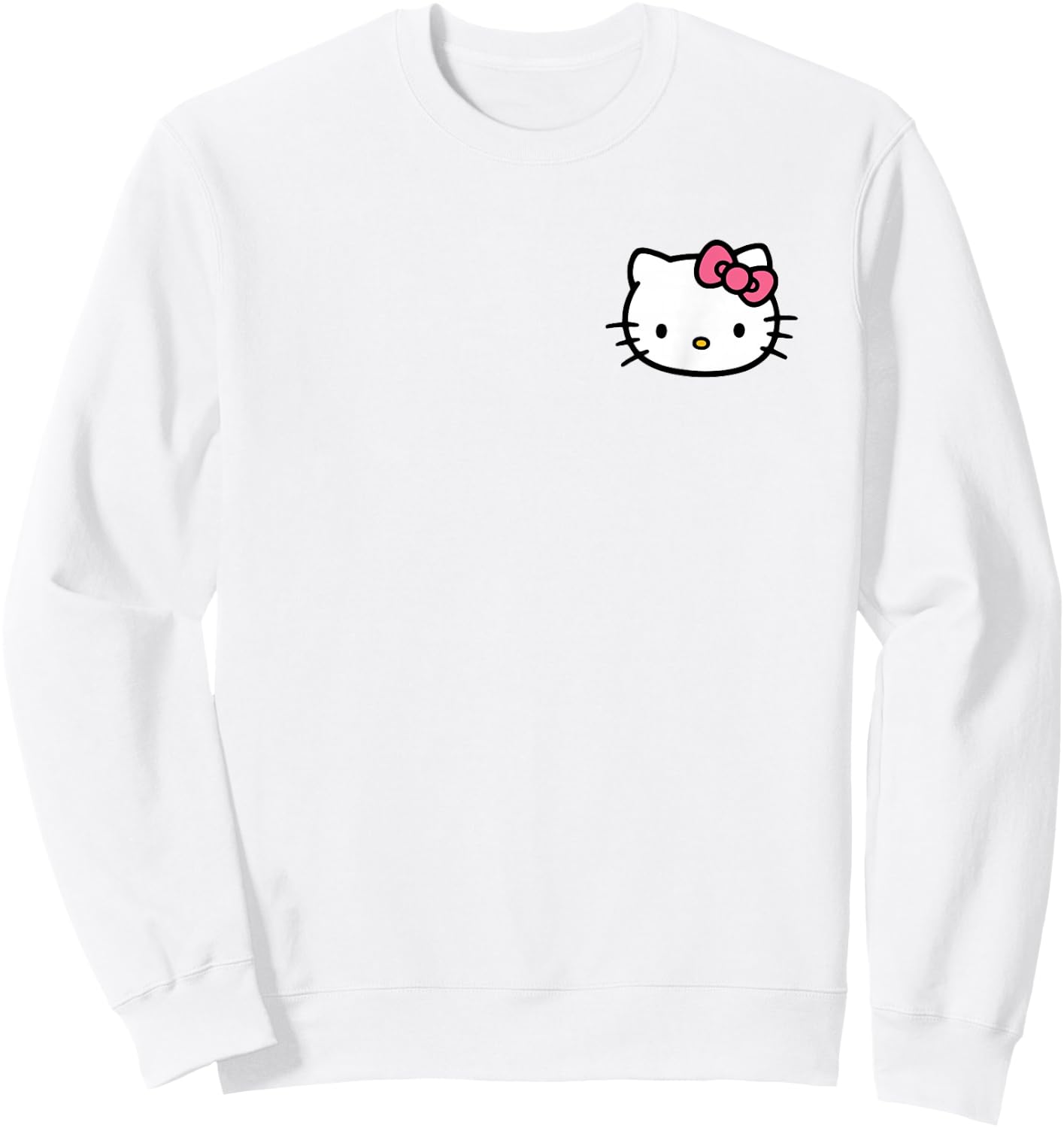 Hello Kitty Front and Back Logo Shirt Sweatshirt - Sweatshirt | White
