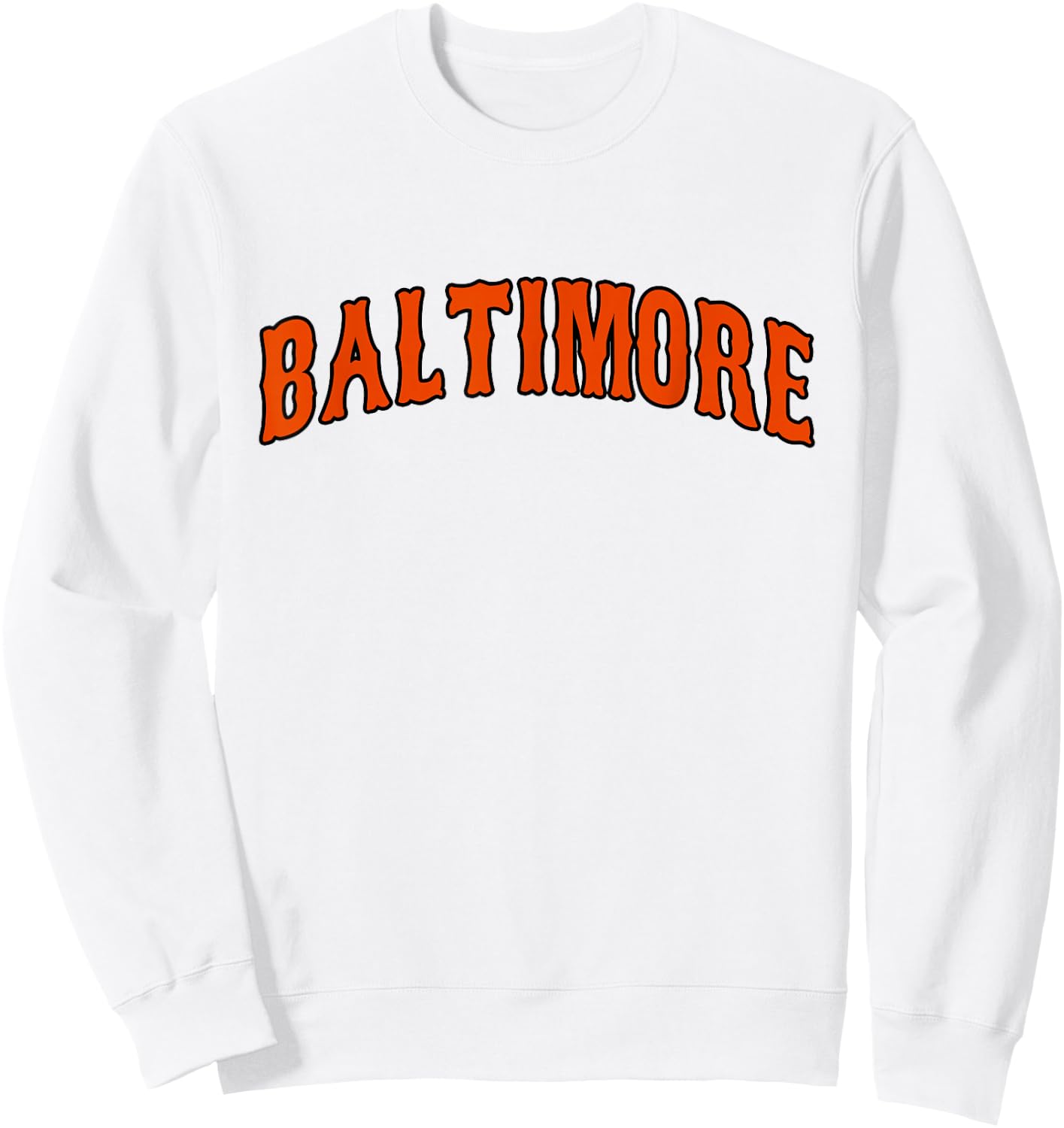 Baltimore - Throwback Design - Classic Sweatshirt - Sweatshirt | White
