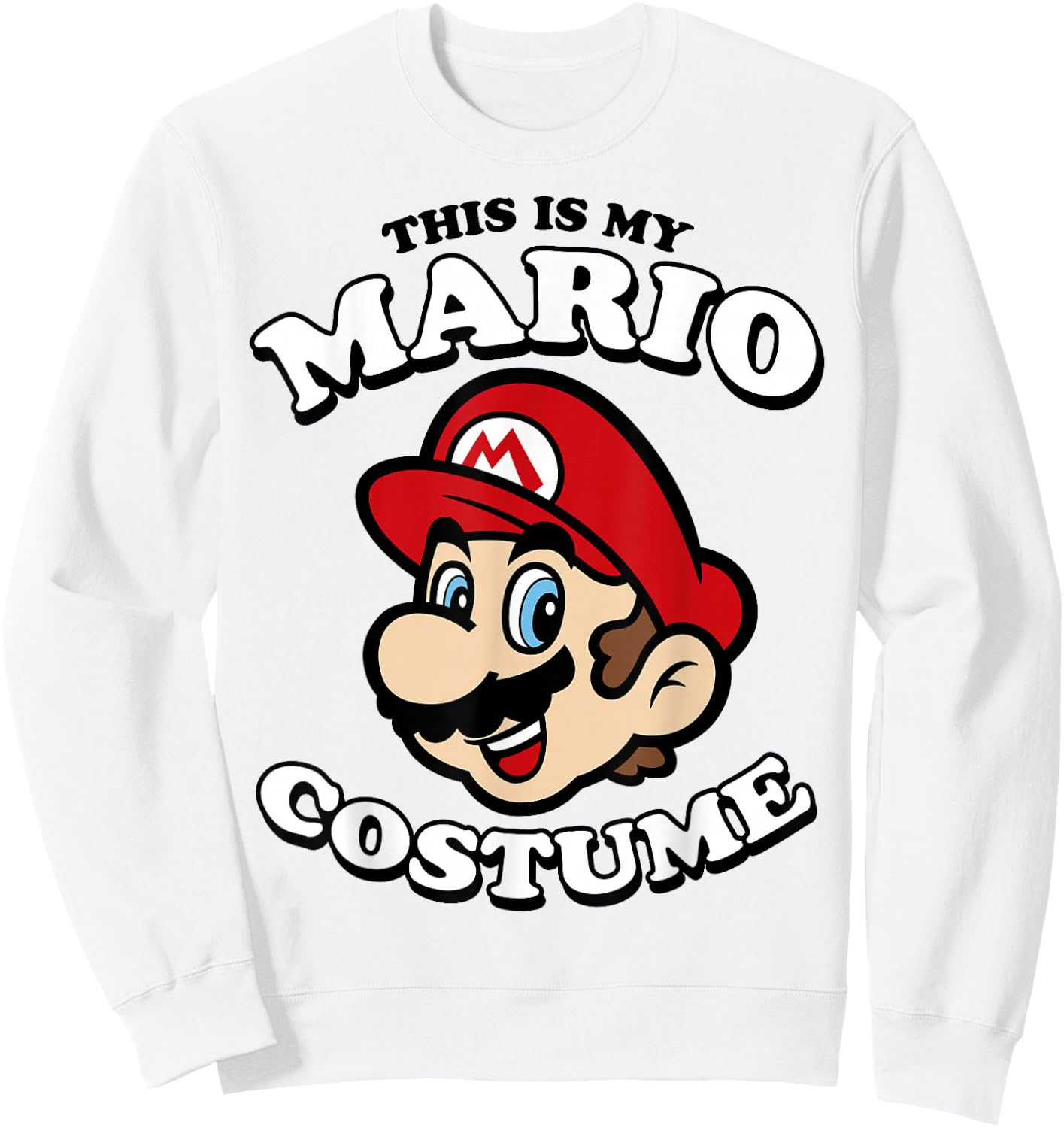 Nintendo Super Mario My Mario Costume Graphic Sweatshirt - Sweatshirt | White