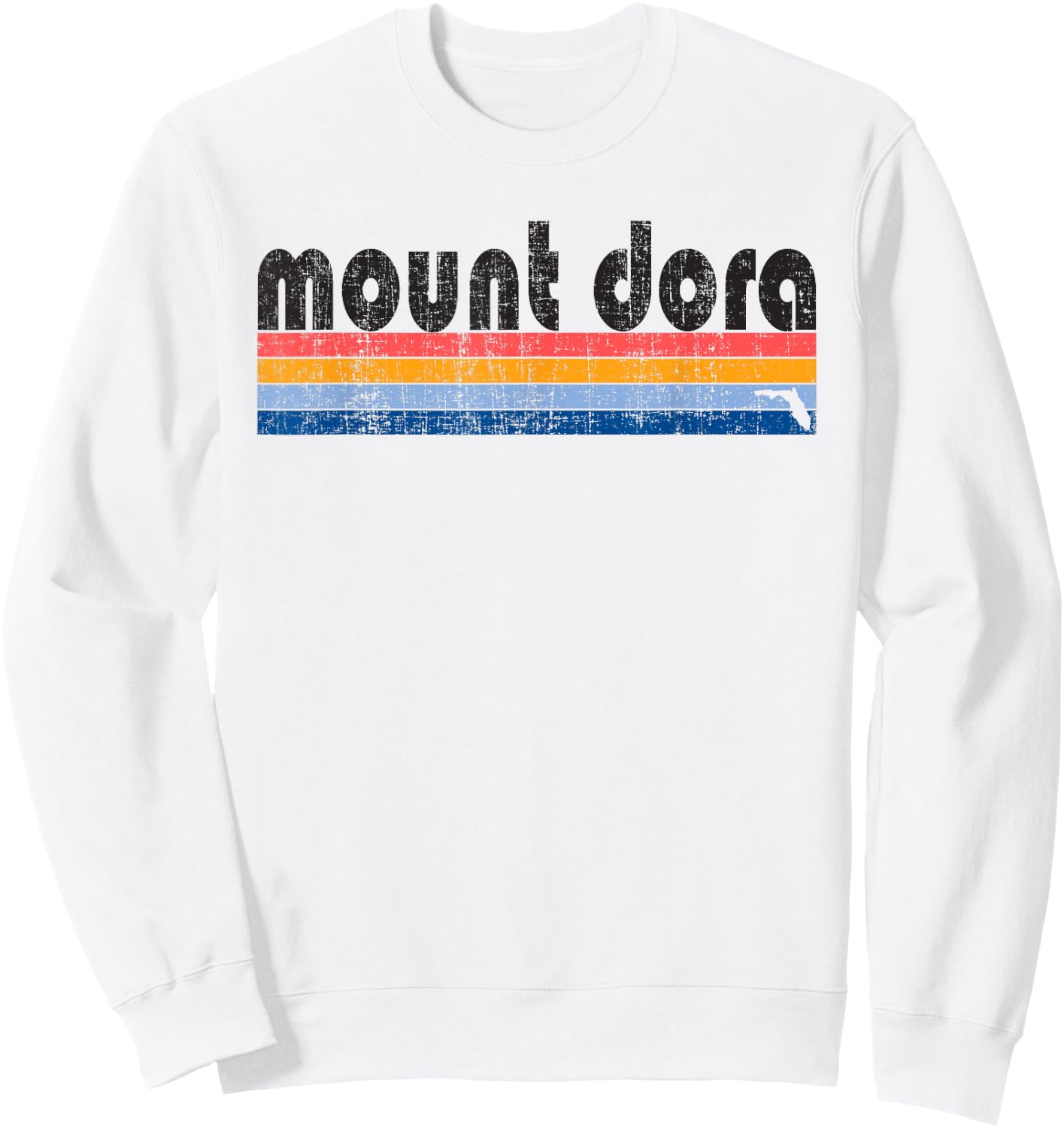Vintage 80s Style Mount Dora FL Sweatshirt - Sweatshirt | White