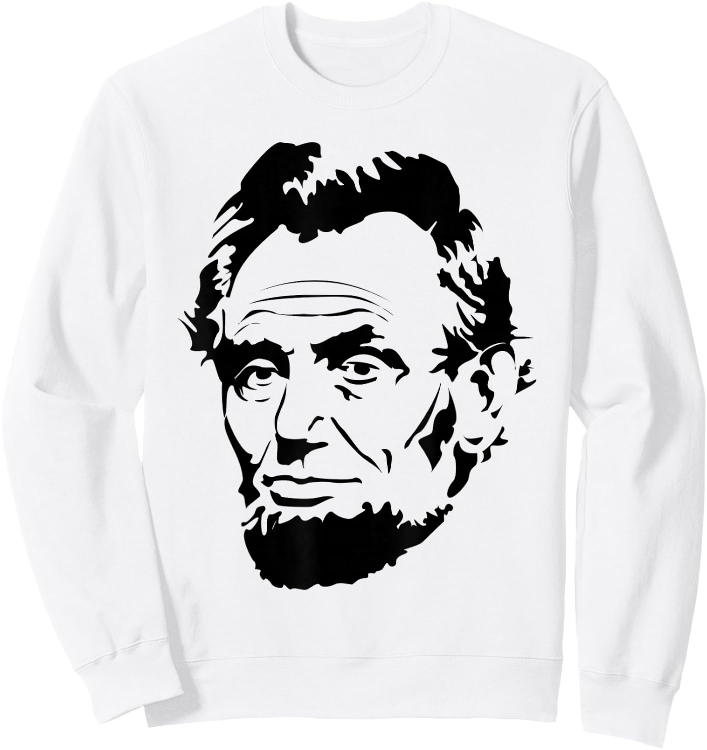 Abraham Lincoln Presidential Portrait Vintage Abe Lincoln Sweatshirt - Sweatshirt | White