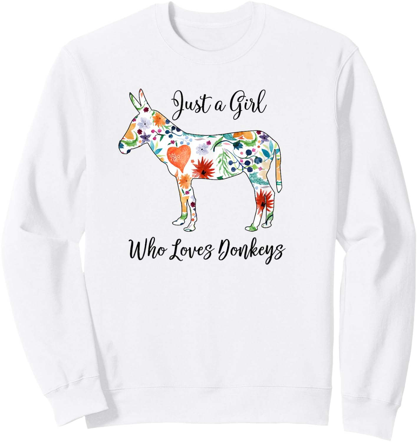 LOVES DONKEYS Shirt Sweatshirt - Sweatshirt | White