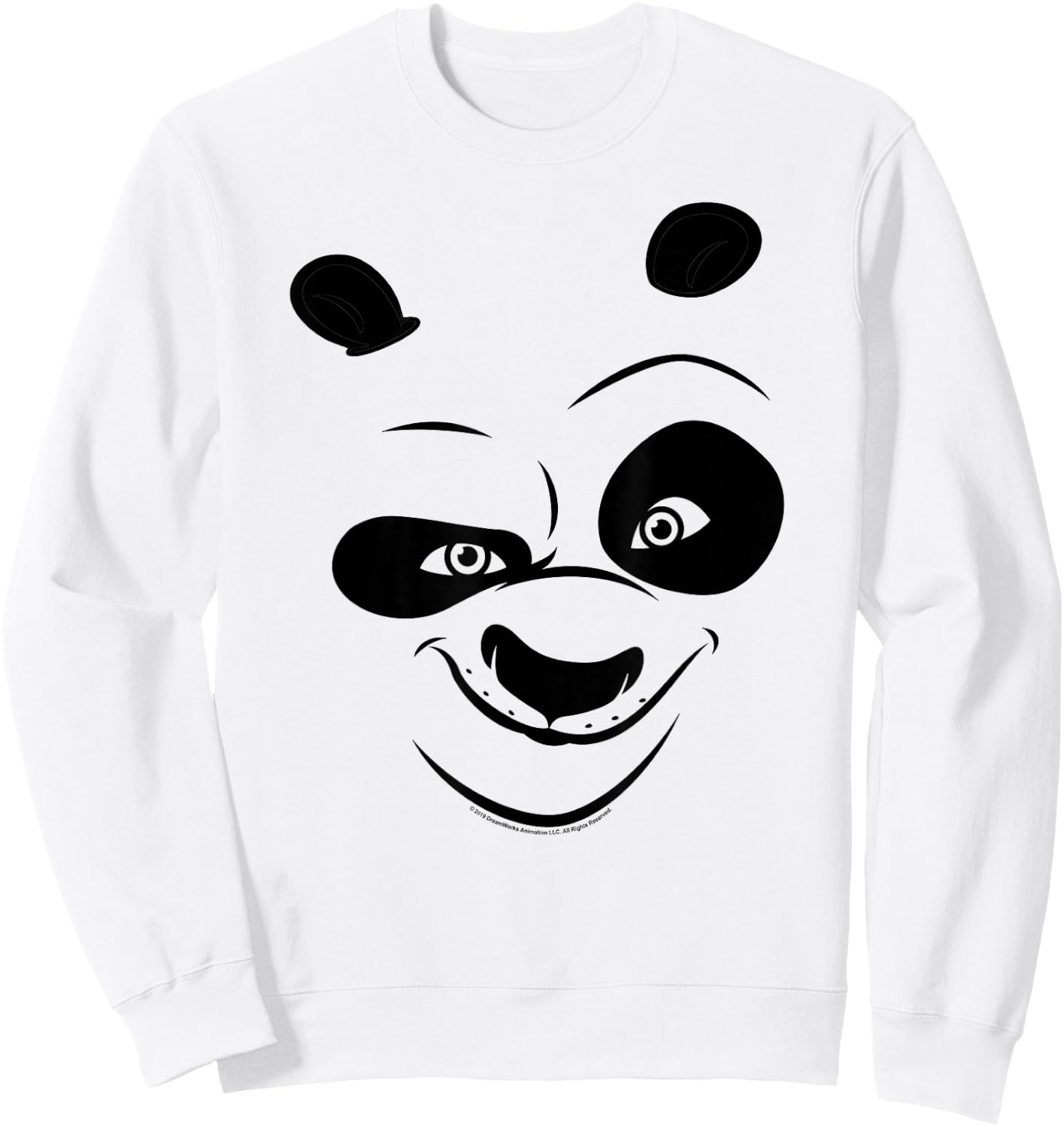 Kung Fu Panda Po Big Face Costume Sweatshirt - Sweatshirt | White
