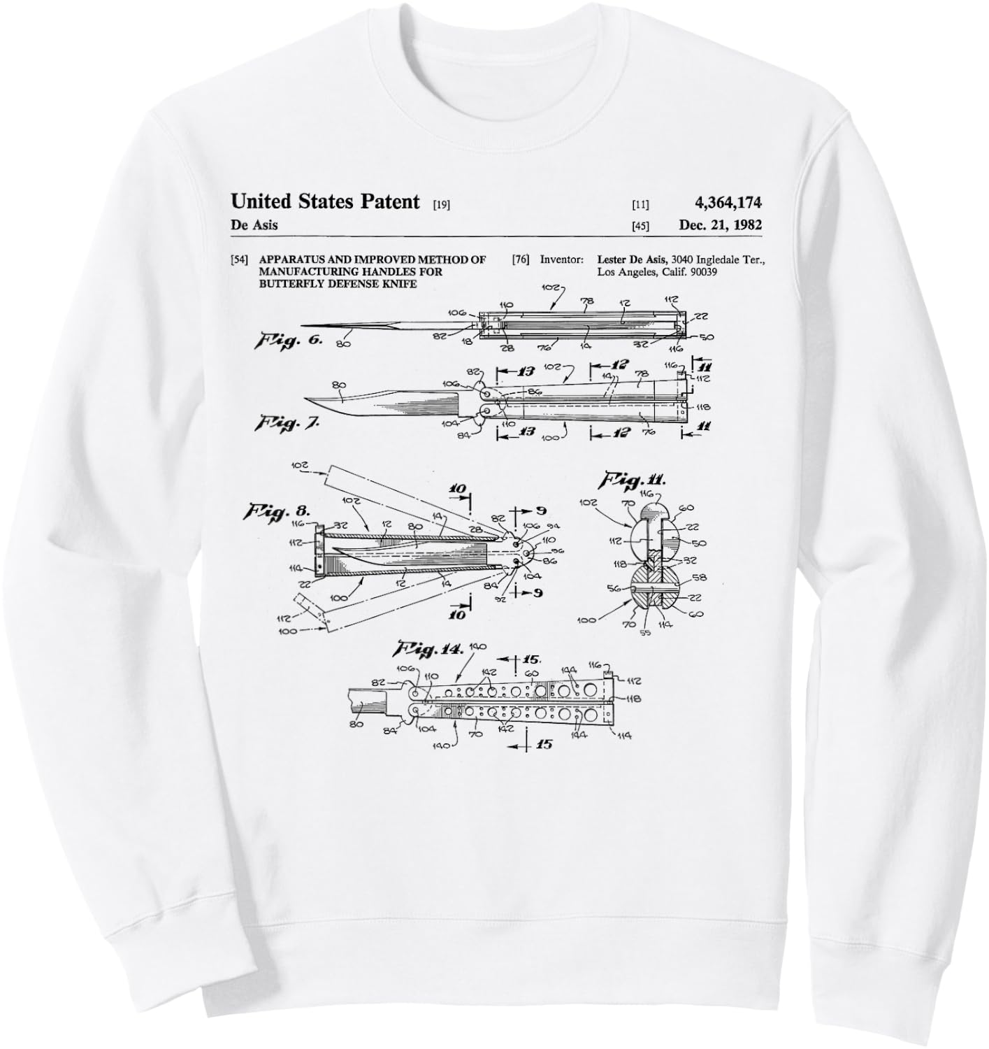 Vintage Balisong Patent Sweatshirt - Sweatshirt | White